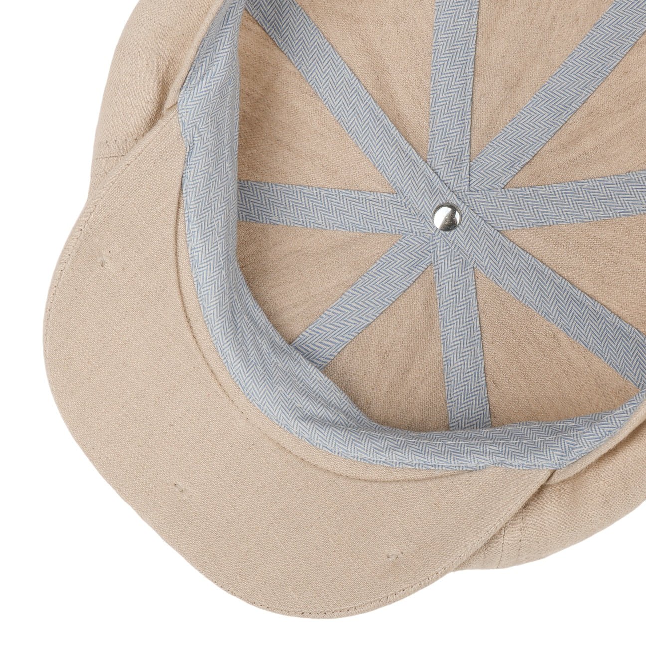 Hatteras 8 Panel Linen Flat Cap - JJ Hat Center ®