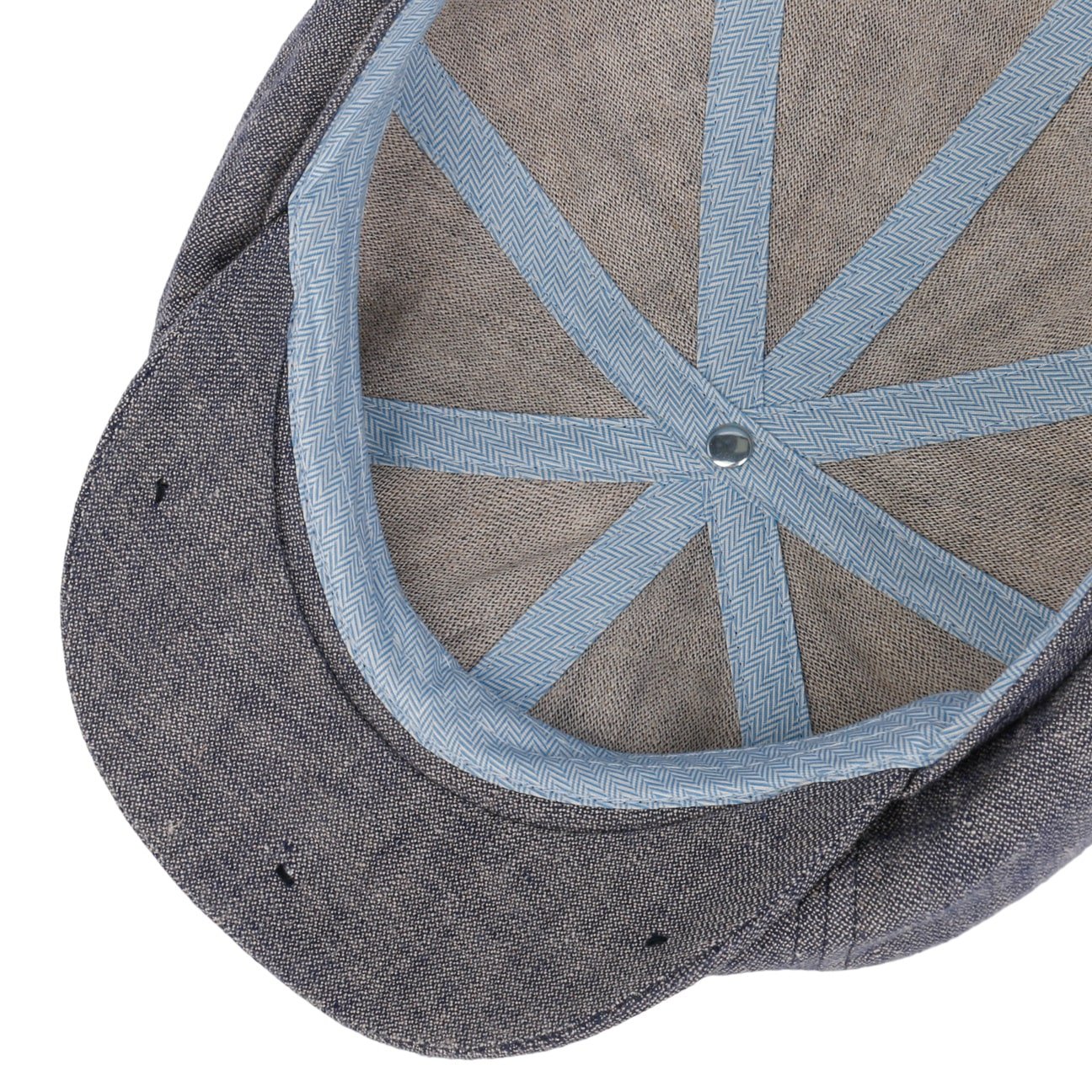 Hatteras 8 Panel Linen Flat Cap - JJ Hat Center ®