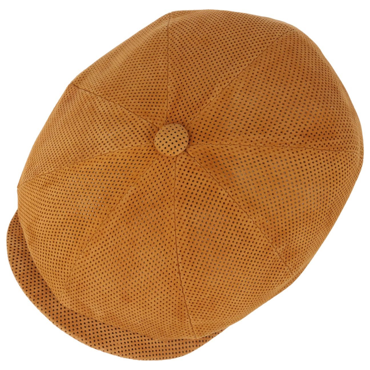 Kyoto Perf Leather Flat Cap - JJ Hat Center ®