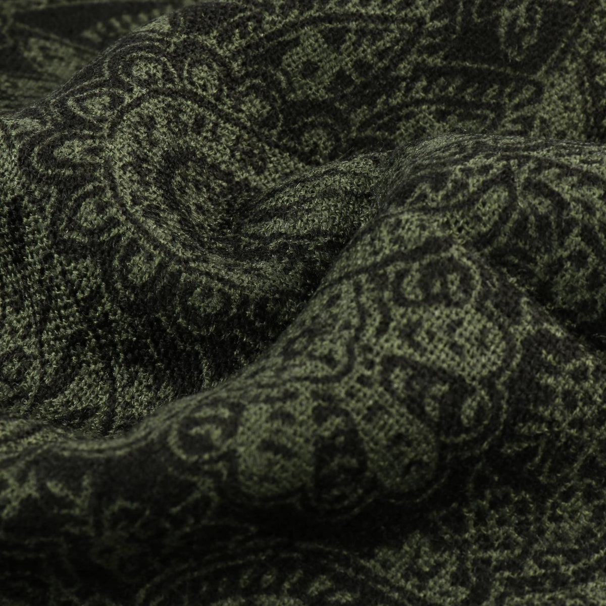 Twotone Paisley Mix Wool Scarf - JJ Hat Center ®