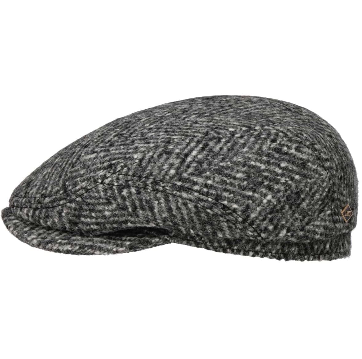 Driver Cap Herringbone Virgin Wool - JJ Hat Center ®