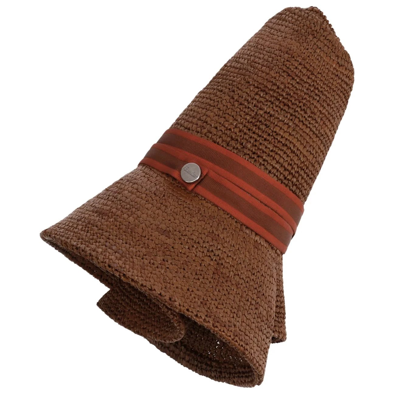 Packable Raffia Crochet Straw Hat by Borsalino - JJ Hat Center ®