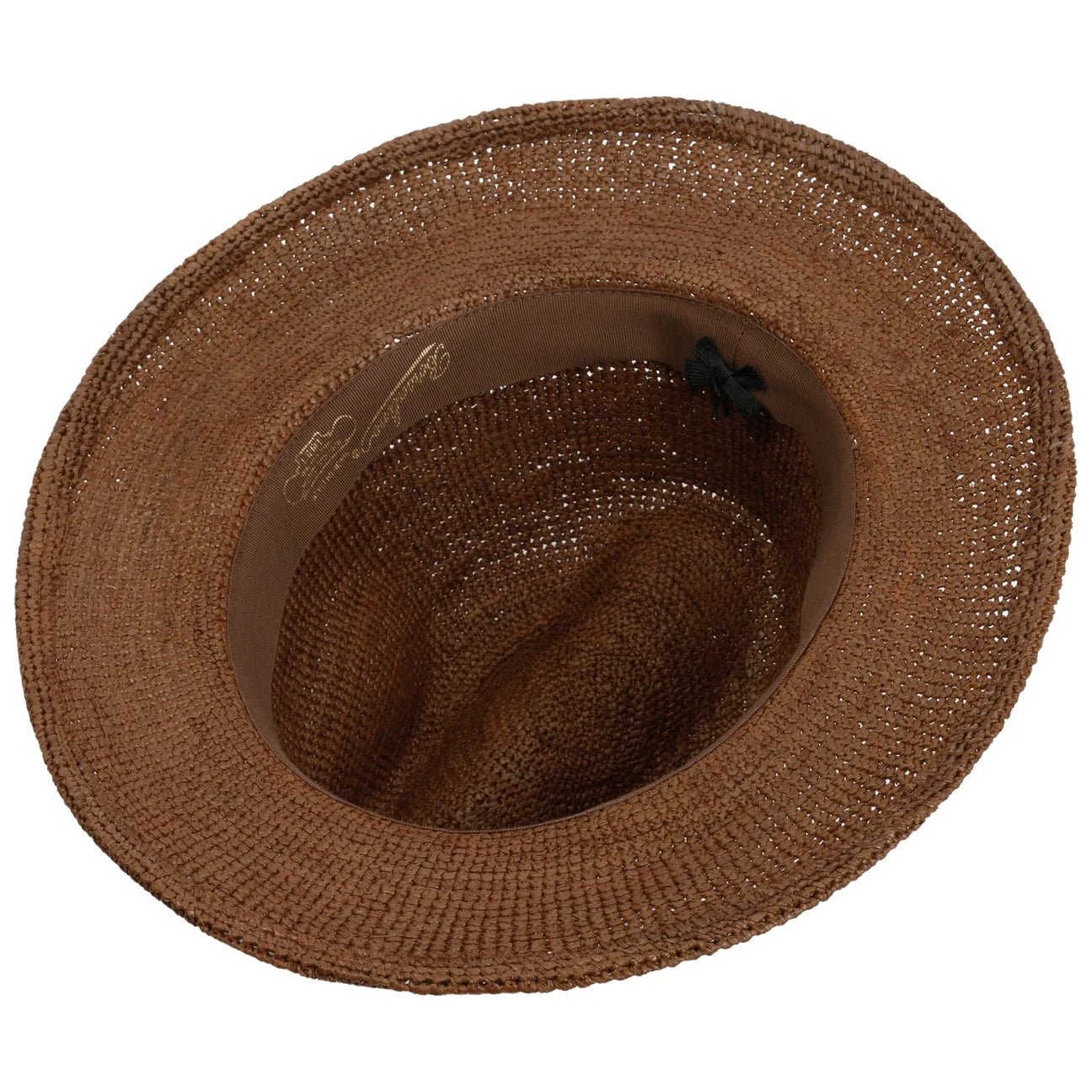 Packable Raffia Crochet Straw Hat by Borsalino - JJ Hat Center ®