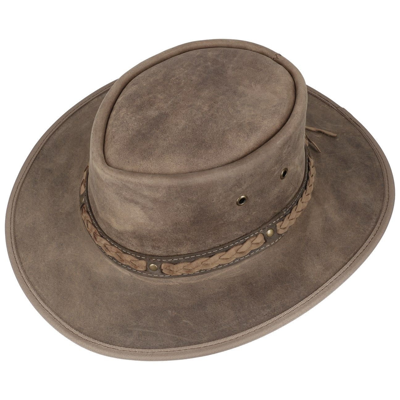 Squashy Bronco Leather Hat - JJ Hat Center ®