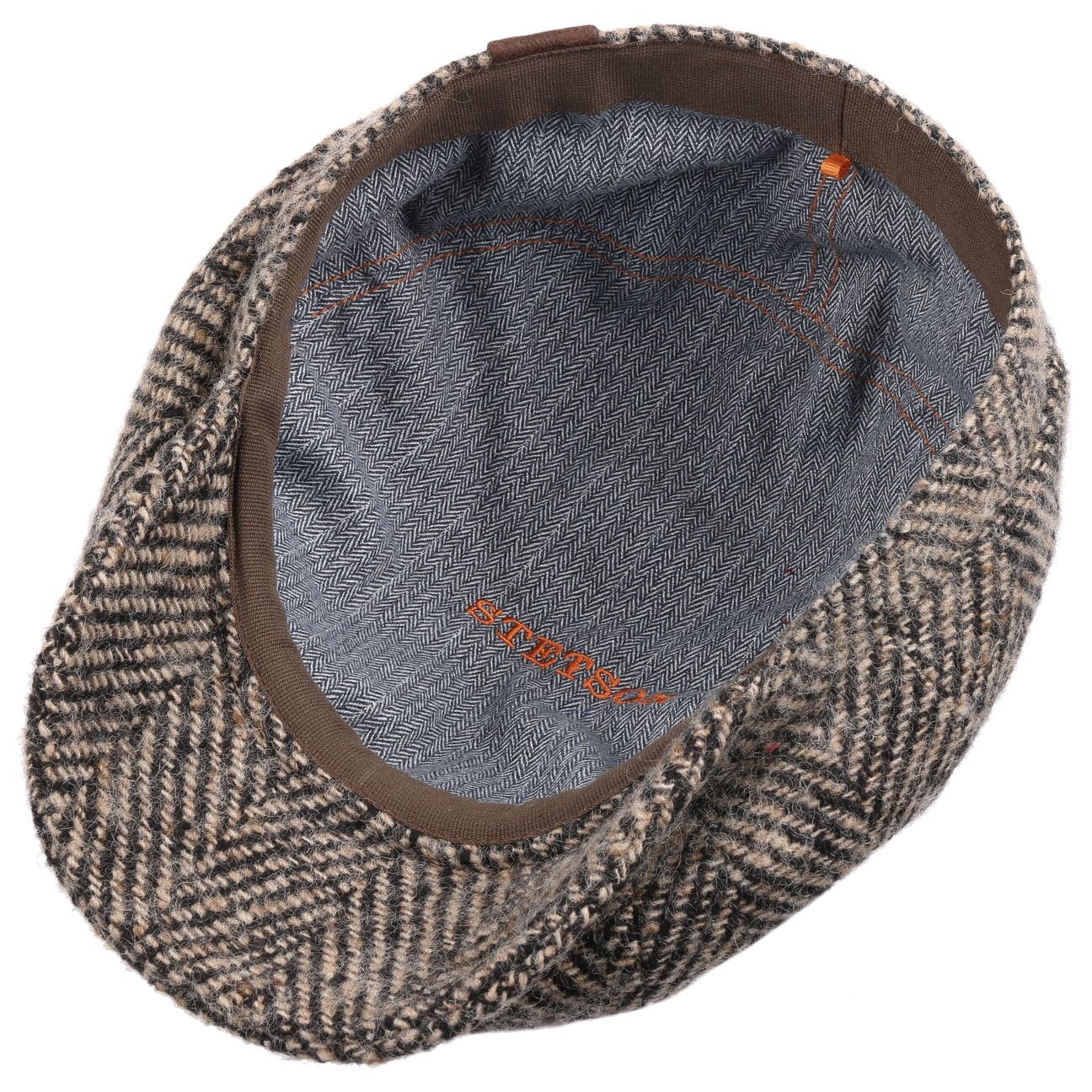 Hatteras Herringbone Flat Cap by Stetson - JJ Hat Center ®