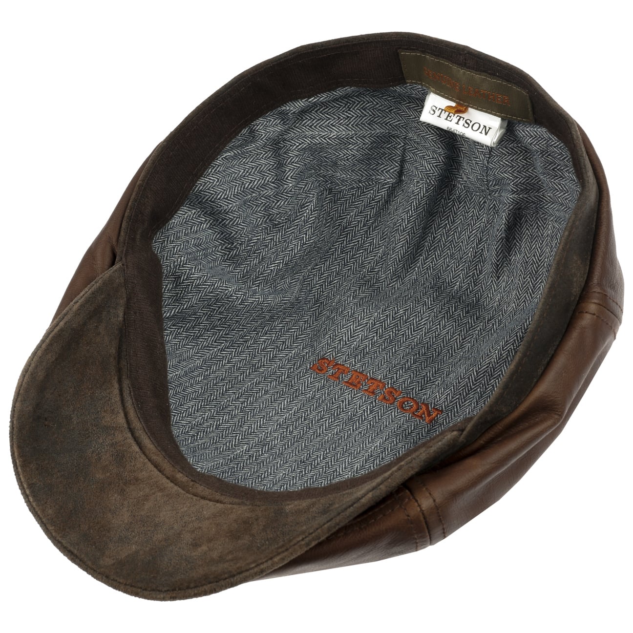 Brooklin Leather Newsboy Cap by Stetson - JJ Hat Center ®