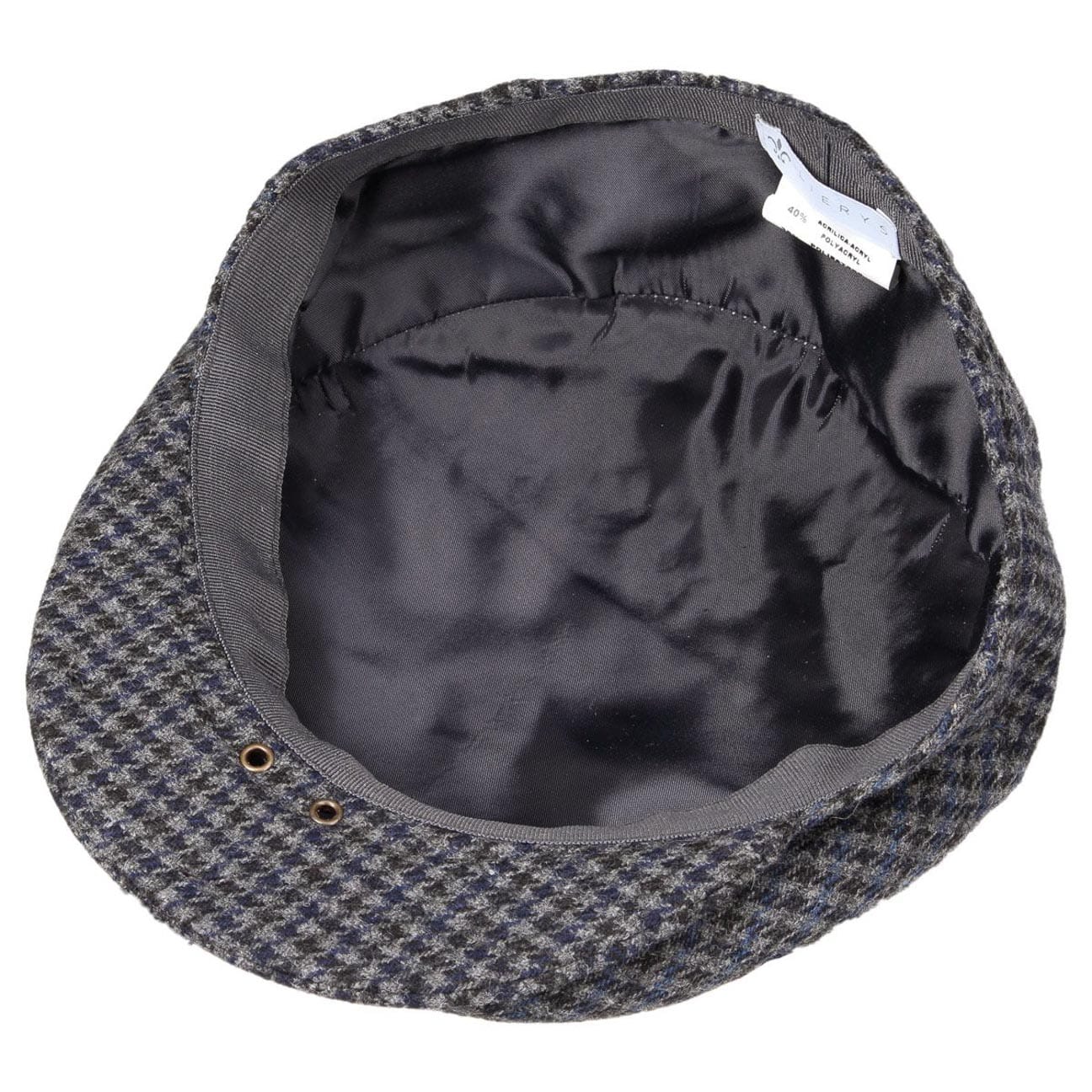 Britain Houndstooth Flat Cap by Lierys - JJ Hat Center ®