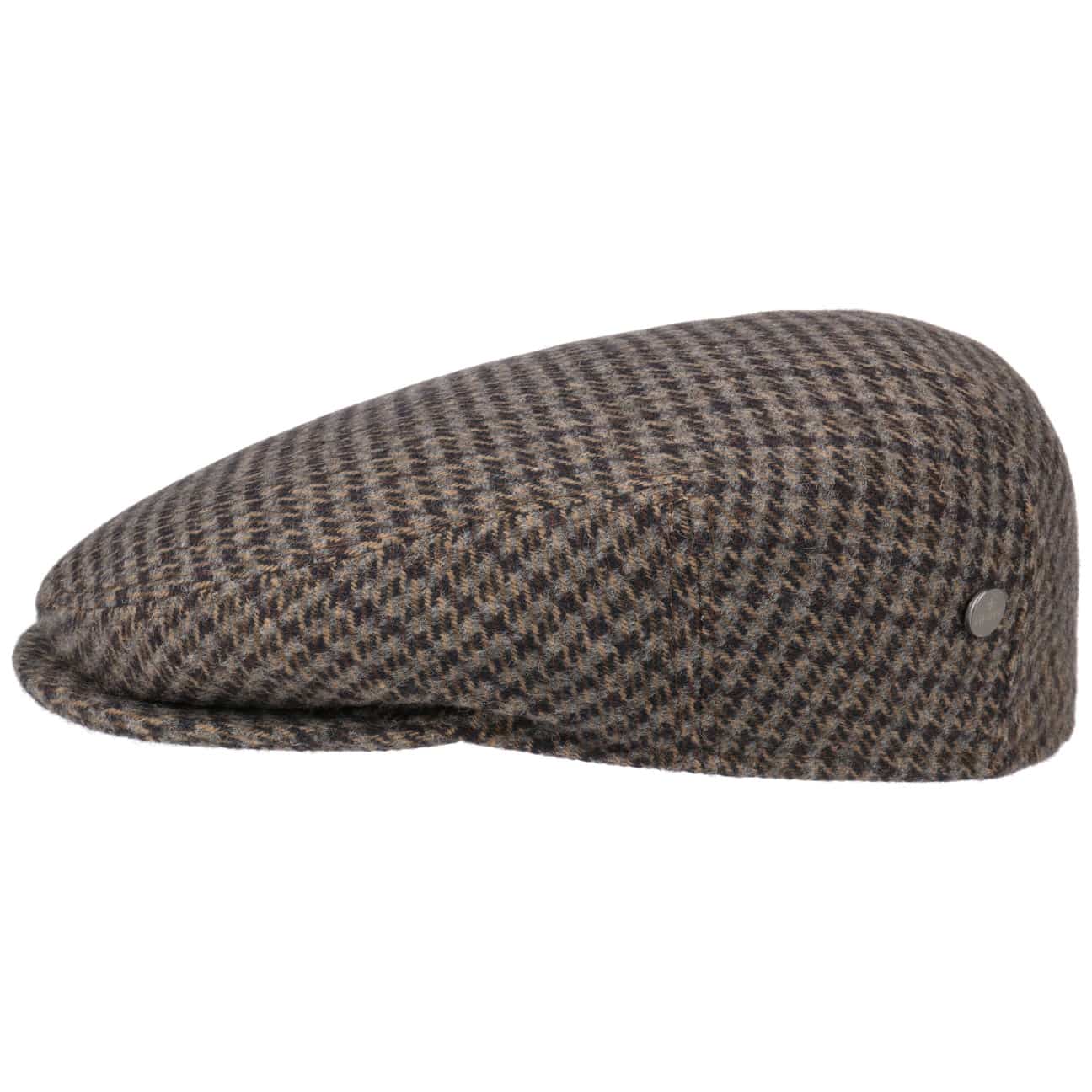 Britain Houndstooth Flat Cap by Lierys - JJ Hat Center ®