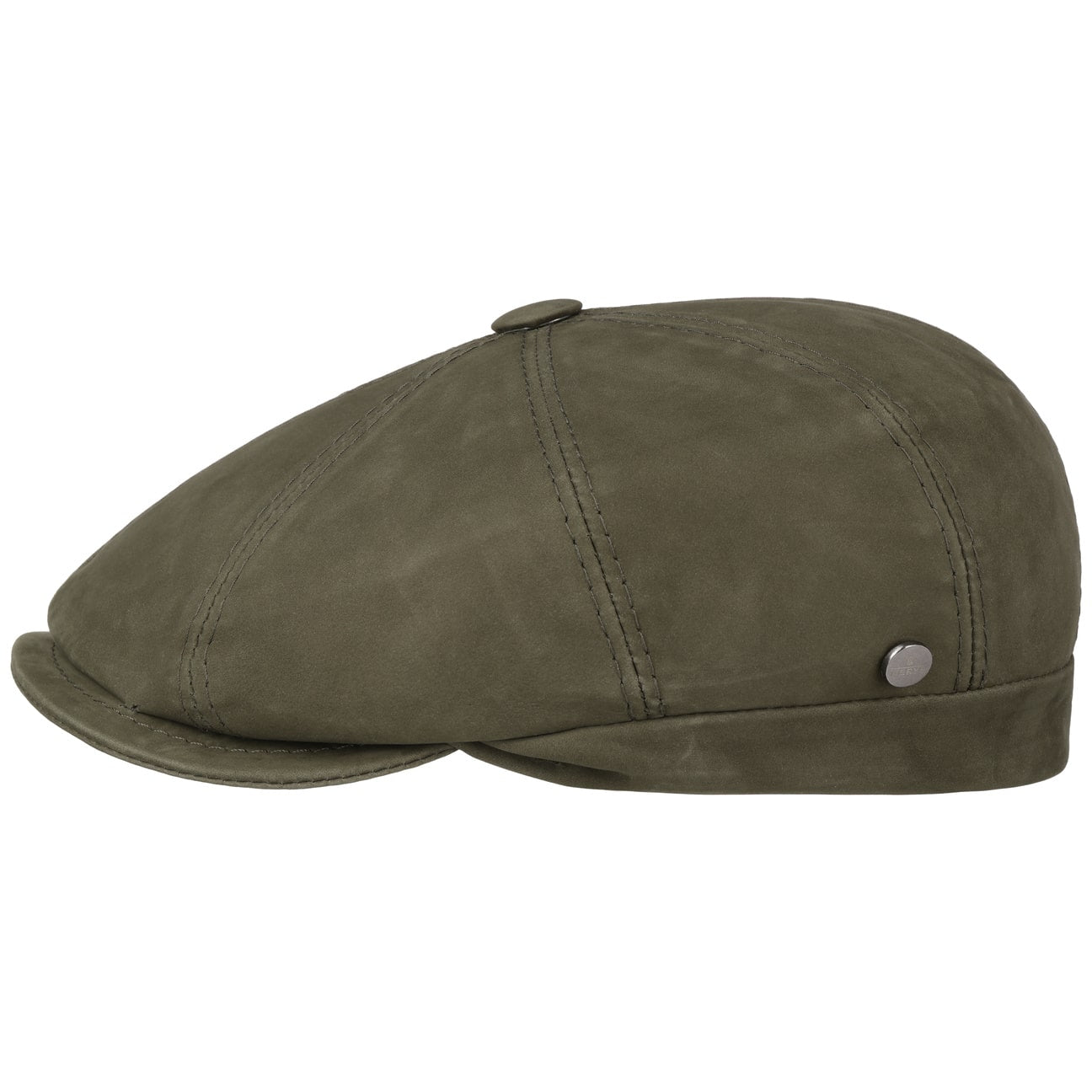 Nappa Wax Leather Flat Cap - JJ Hat Center ®