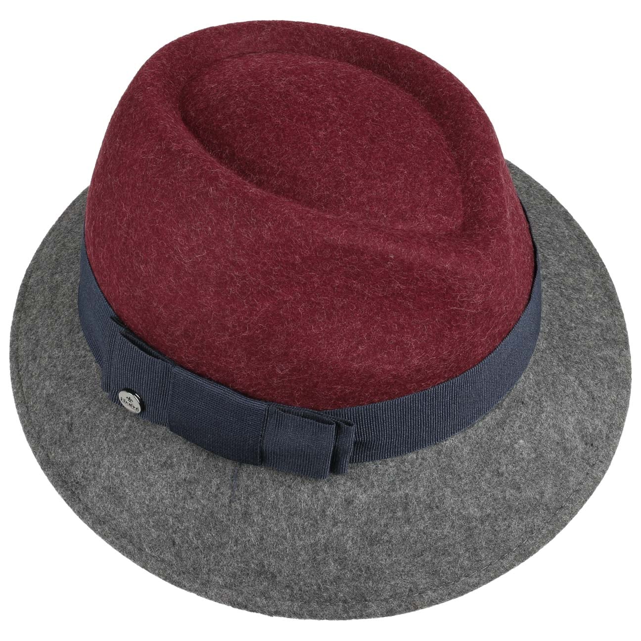 Asym Twotone Wool Felt Hat - JJ Hat Center ®