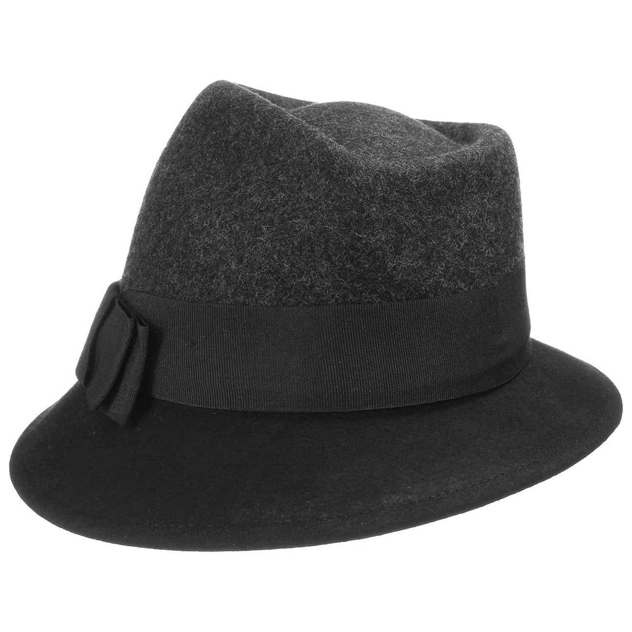 Asym Twotone Wool Felt Hat by Lierys - JJ Hat Center ®