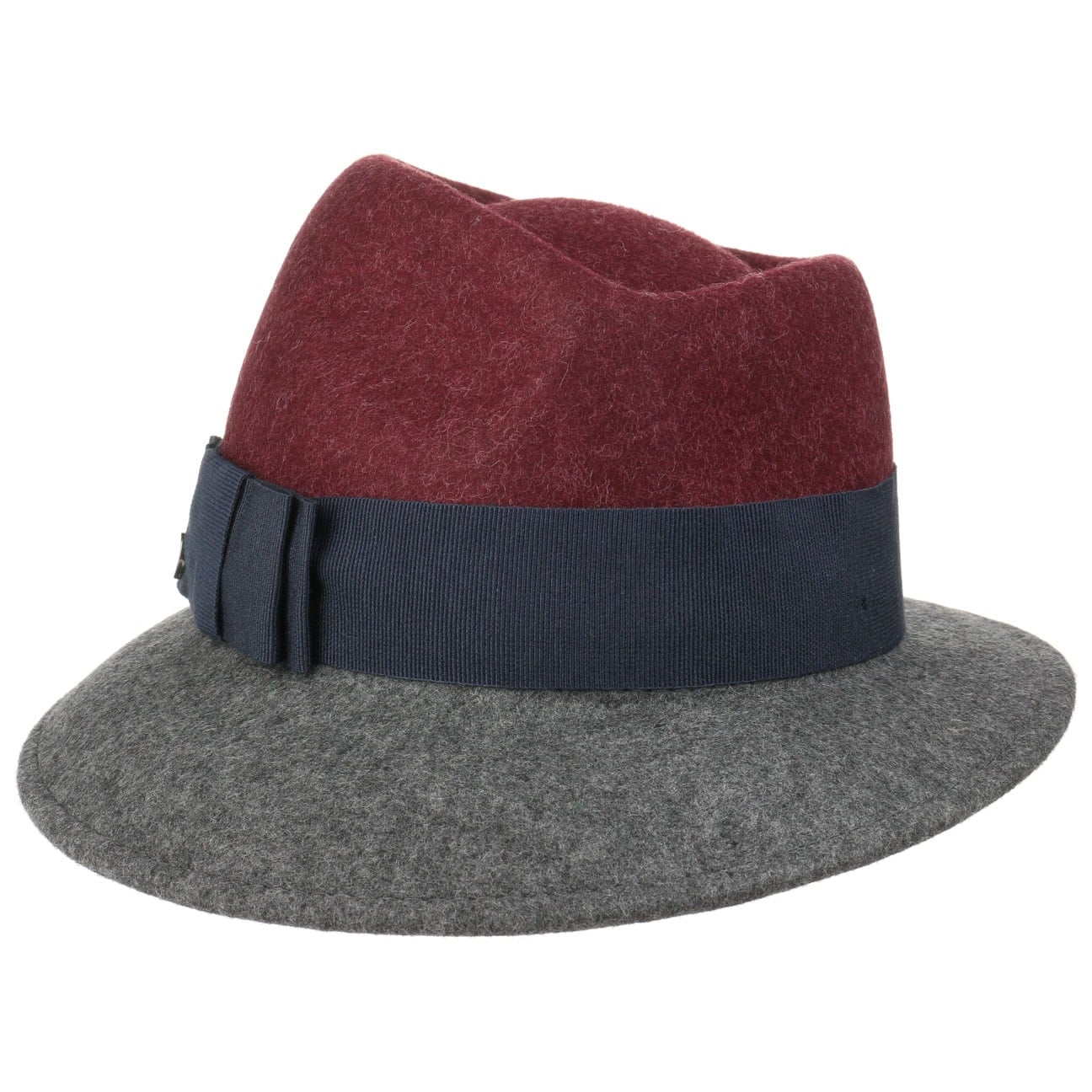 Asym Twotone Wool Felt Hat by Lierys - JJ Hat Center ®
