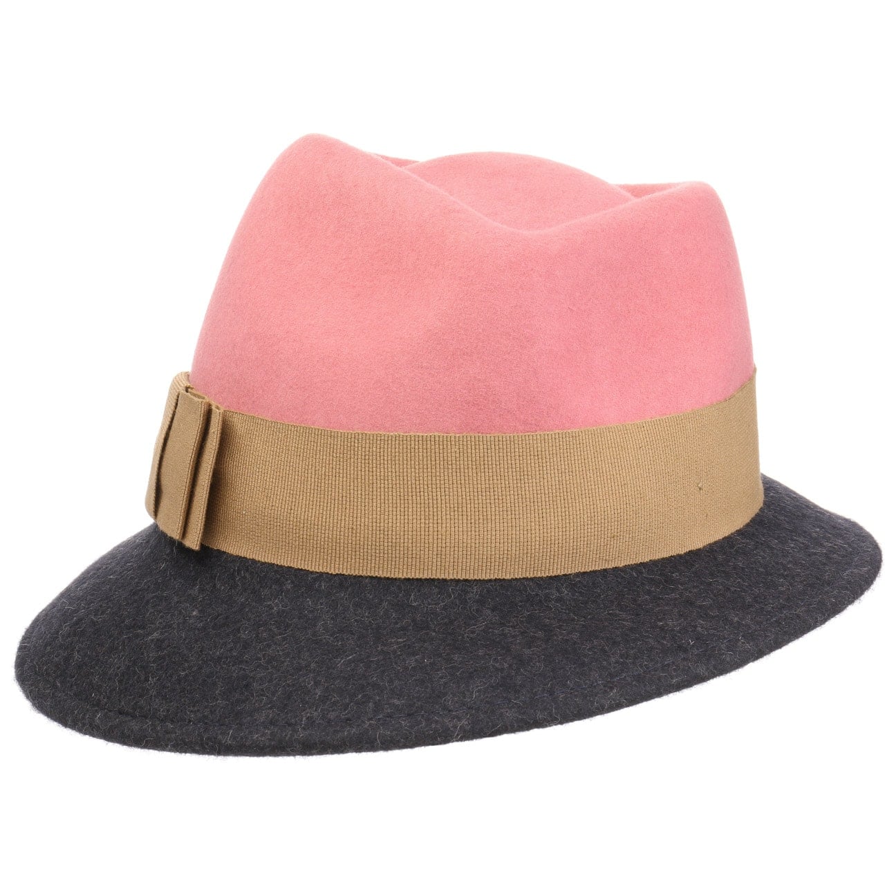 Asym Twotone Wool Felt Hat by Lierys - JJ Hat Center ®