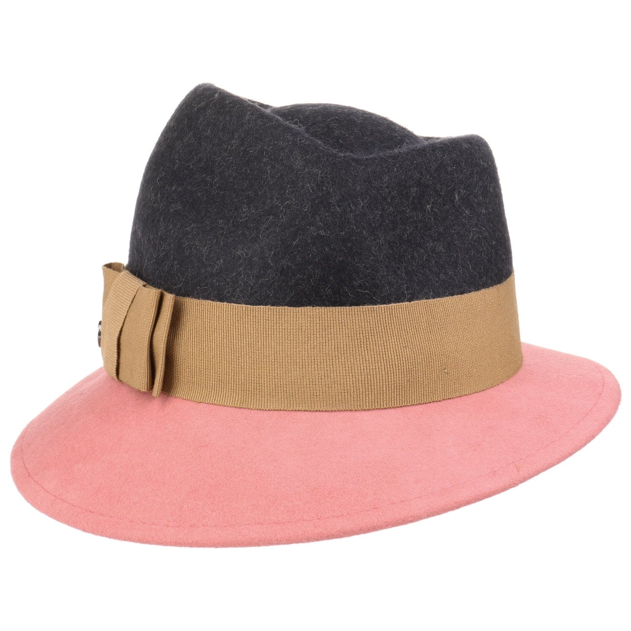 Asym Twotone Wool Felt Hat by Lierys - JJ Hat Center ®