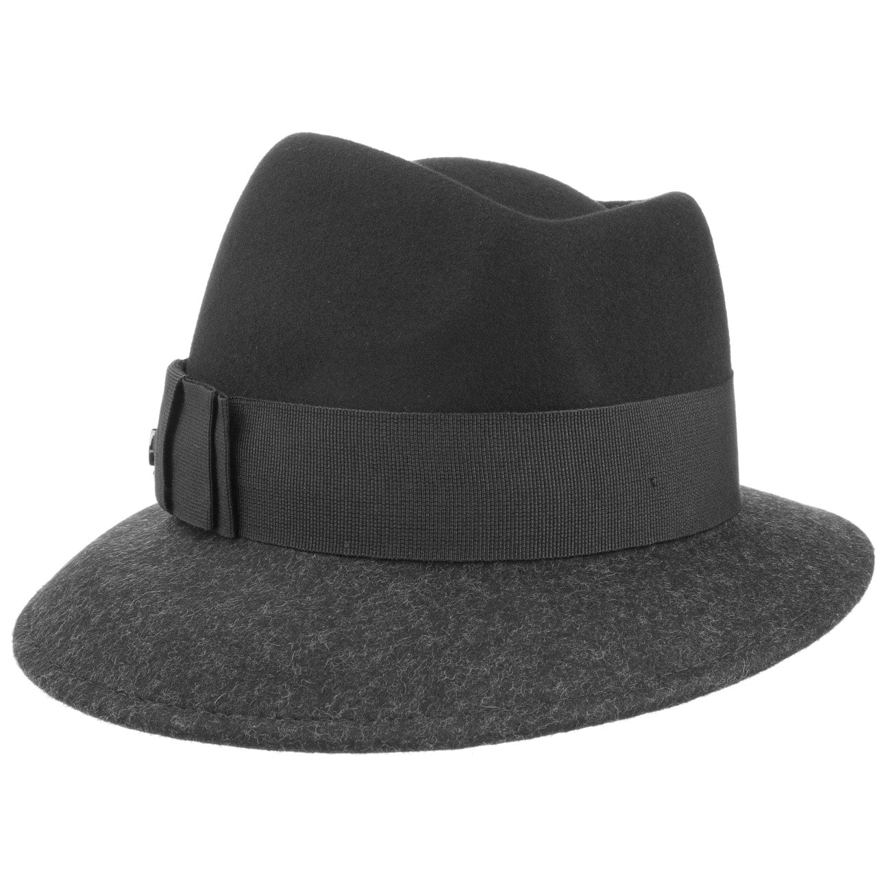 Asym Twotone Wool Felt Hat by Lierys - JJ Hat Center ®