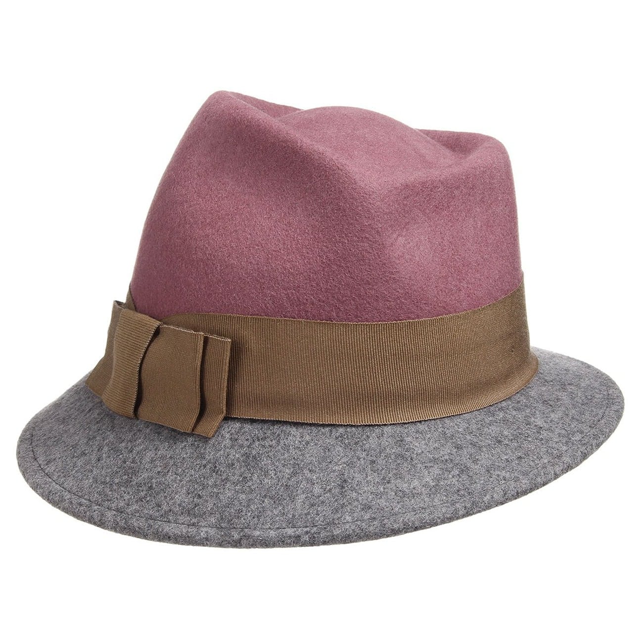 Asym Twotone Wool Felt Hat by Lierys - JJ Hat Center ®