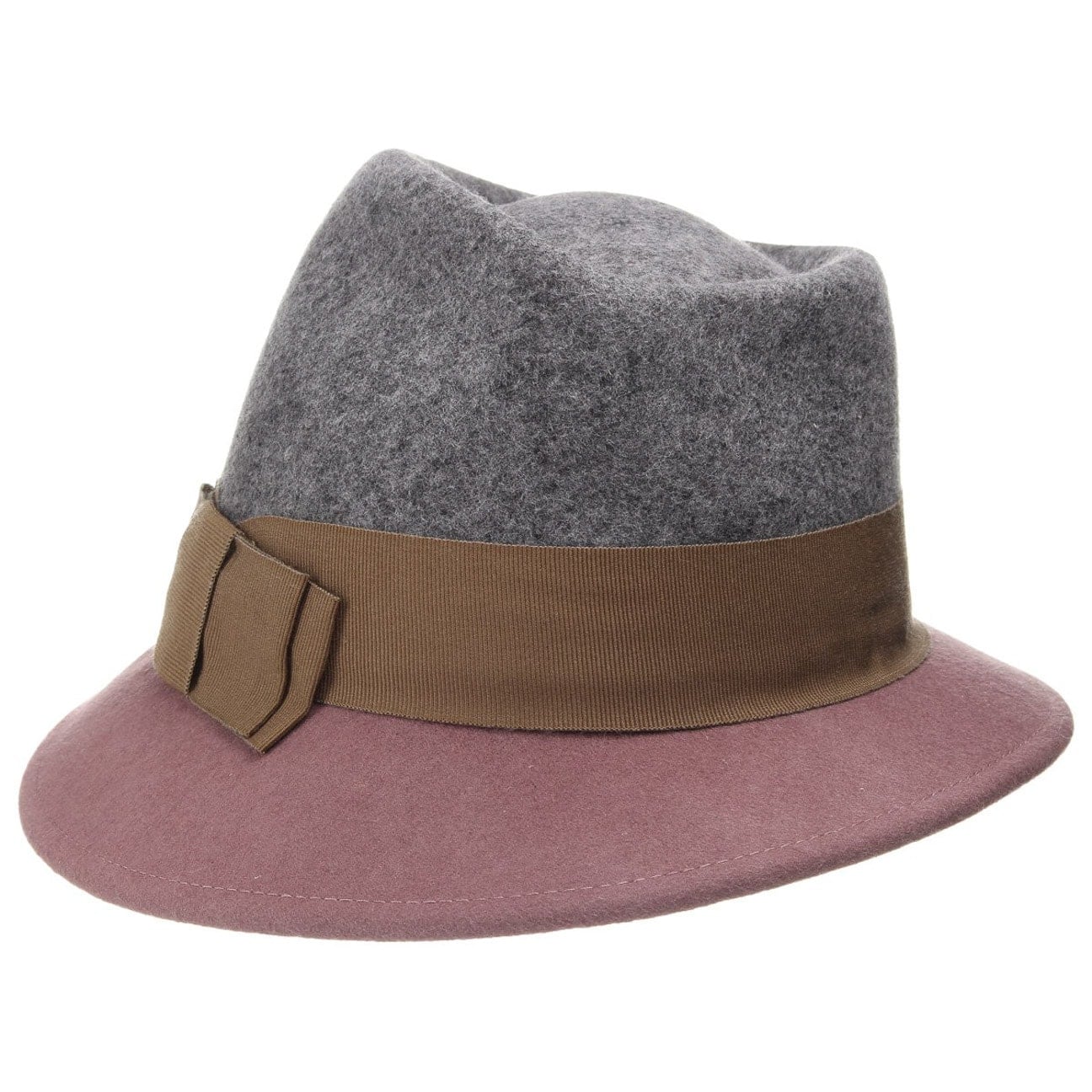 Asym Twotone Wool Felt Hat by Lierys - JJ Hat Center ®