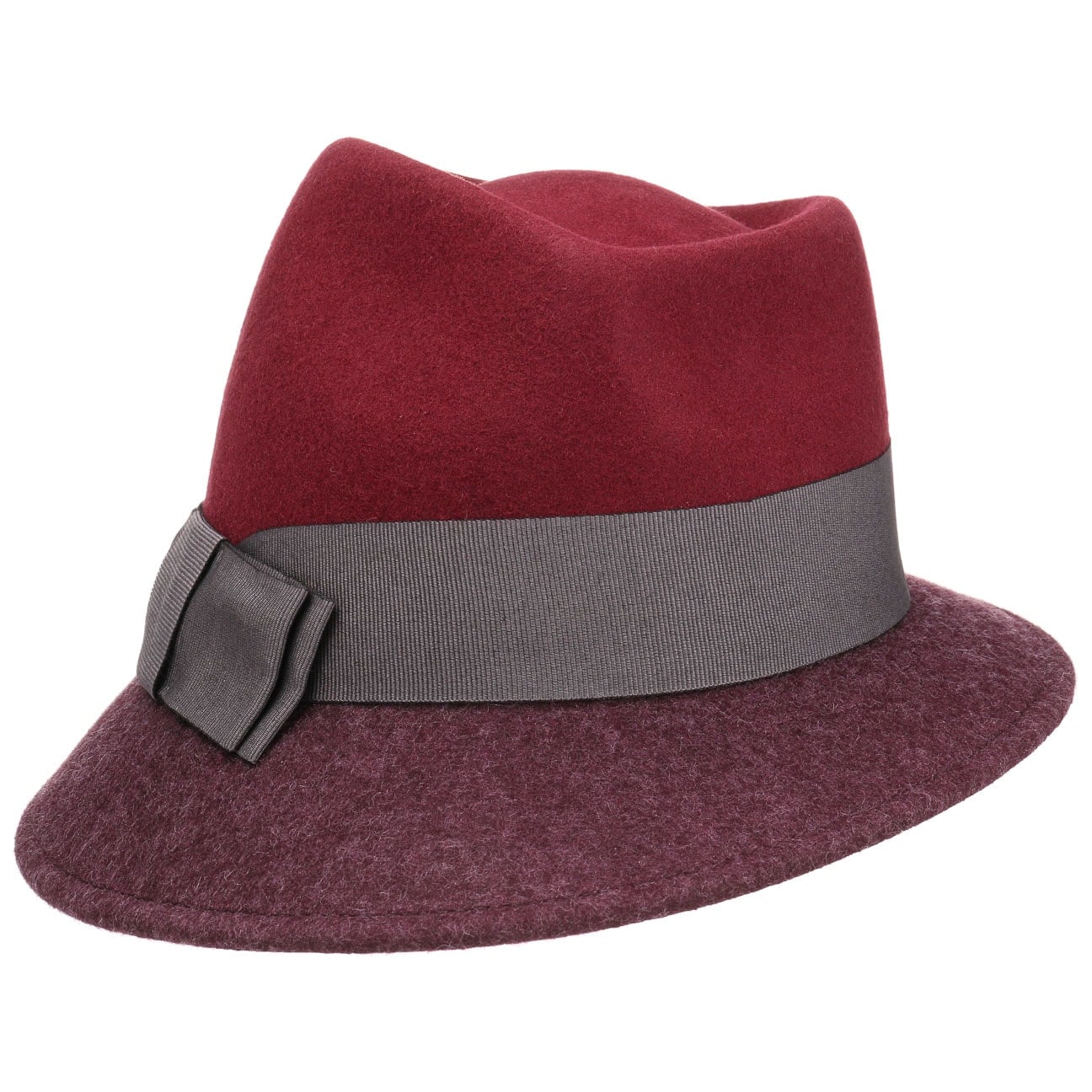 Asym Twotone Wool Felt Hat by Lierys - JJ Hat Center ®