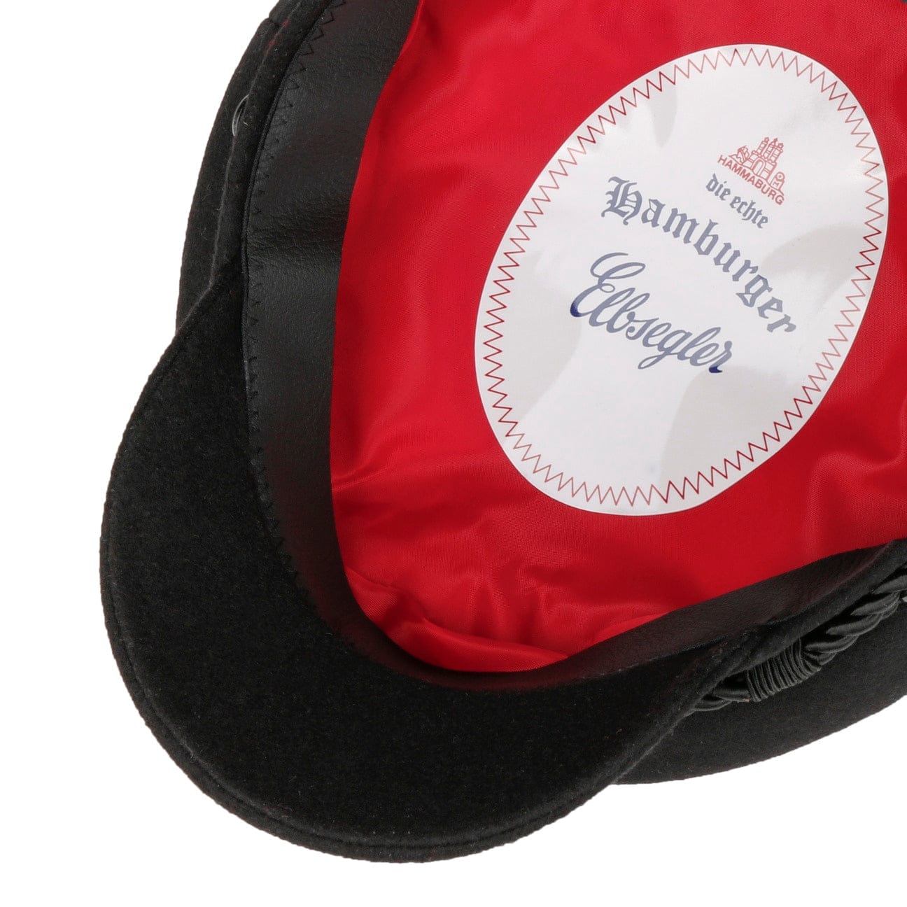 Black Elbe Sailor Cloth Hat by Hammaburg - JJ Hat Center ®