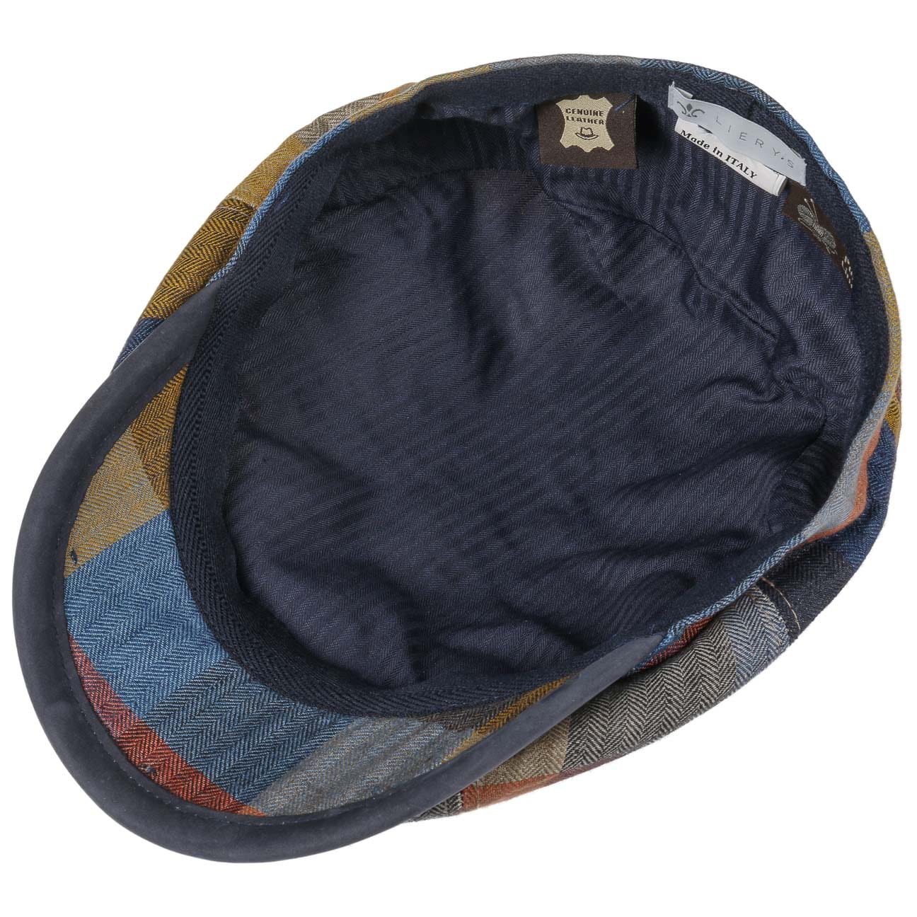 City Bic Leather Piping Flat Cap by Lierys - JJ Hat Center ®