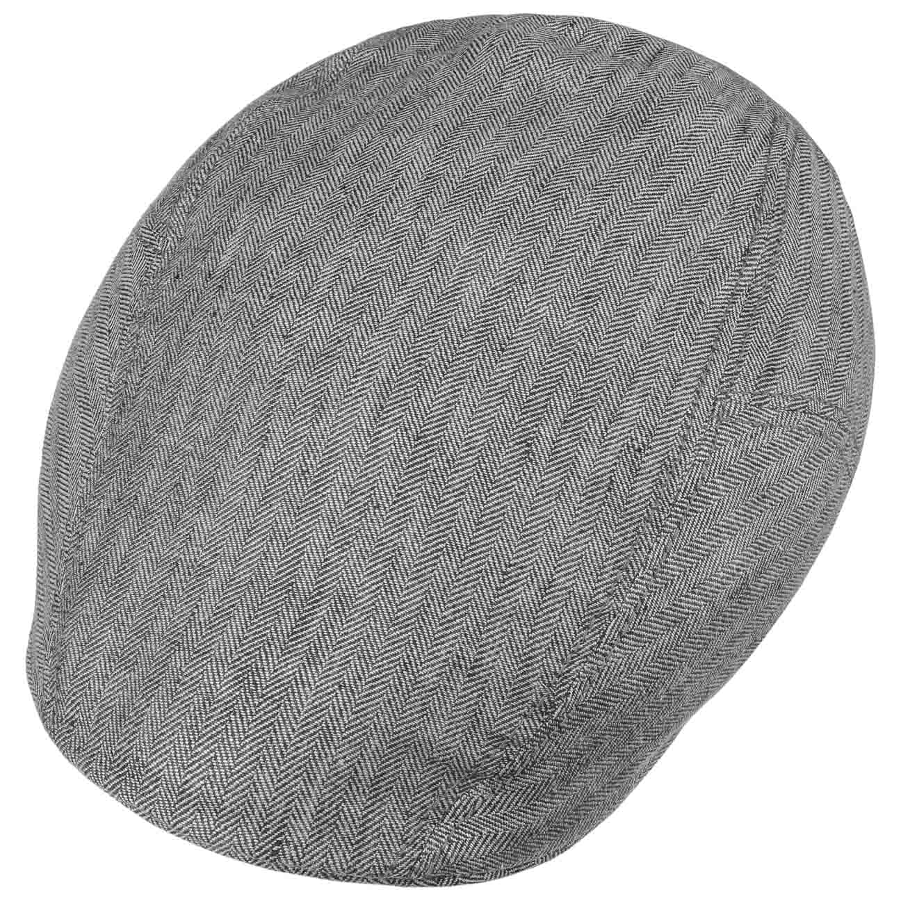 Herringbone Linen Flat Cap by Stetson - JJ Hat Center ®