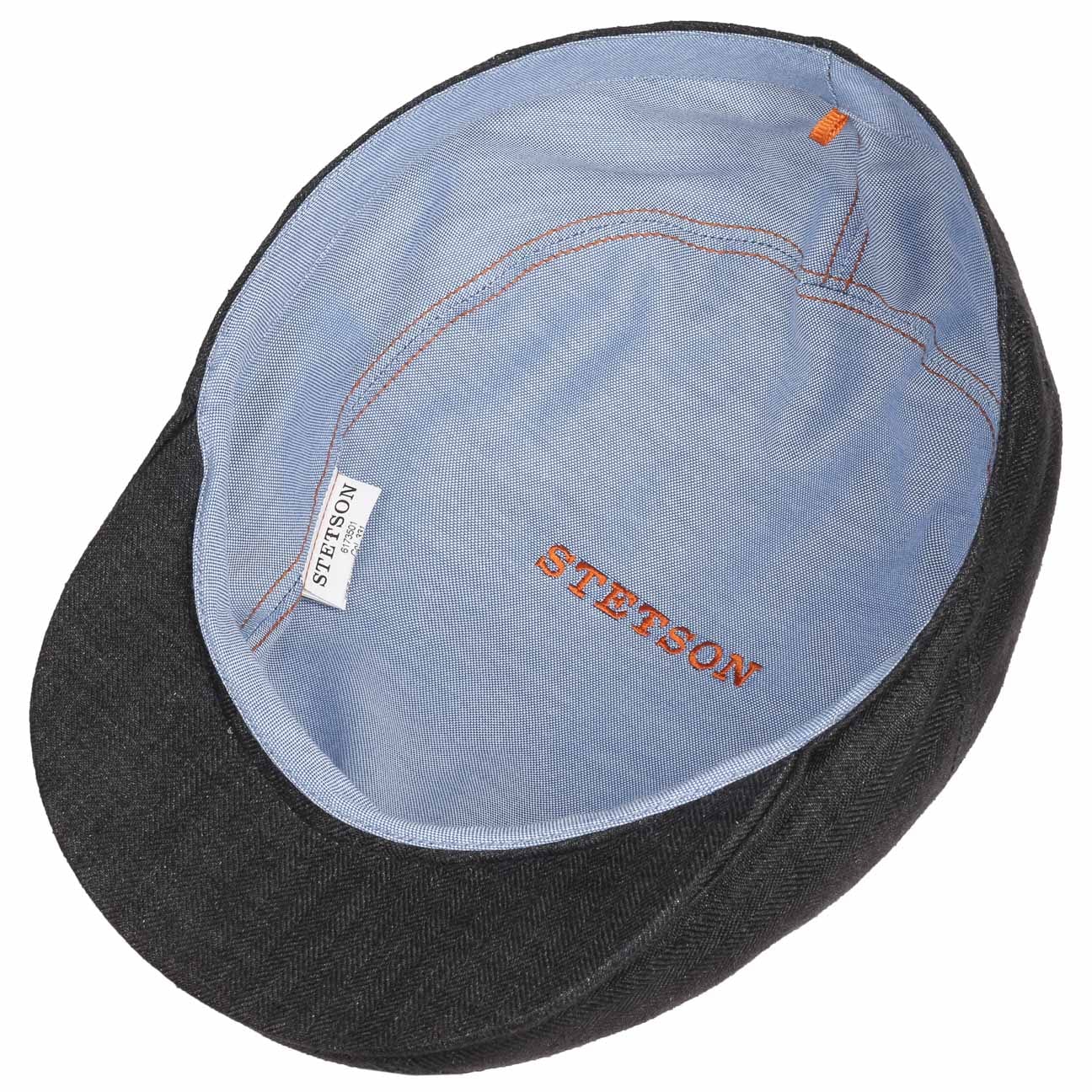 Herringbone Linen Flat Cap by Stetson - JJ Hat Center ®
