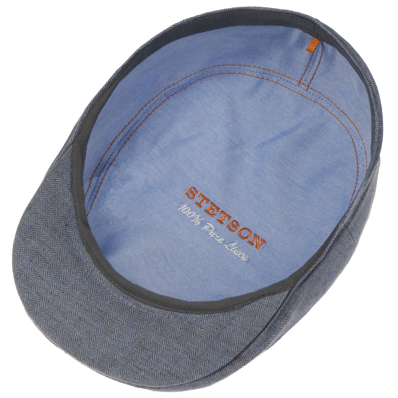 Herringbone Linen Flat Cap by Stetson - JJ Hat Center ®