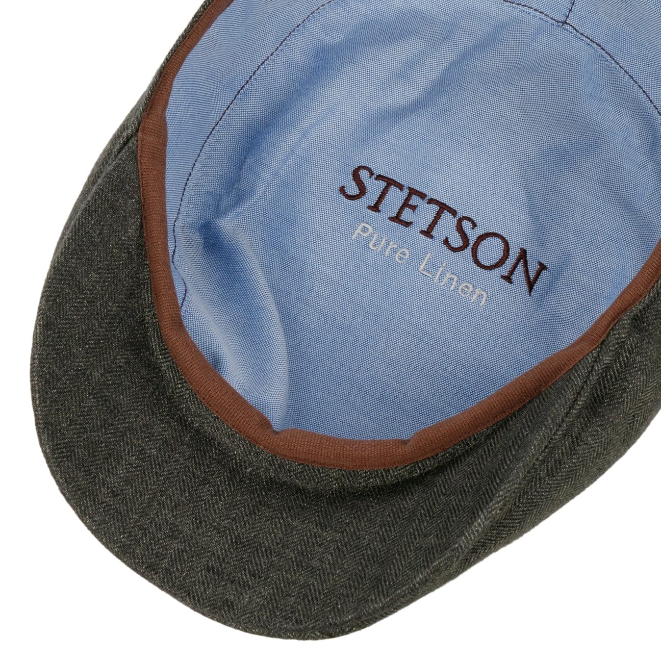 Herringbone Linen Flat Cap by Stetson - JJ Hat Center ®