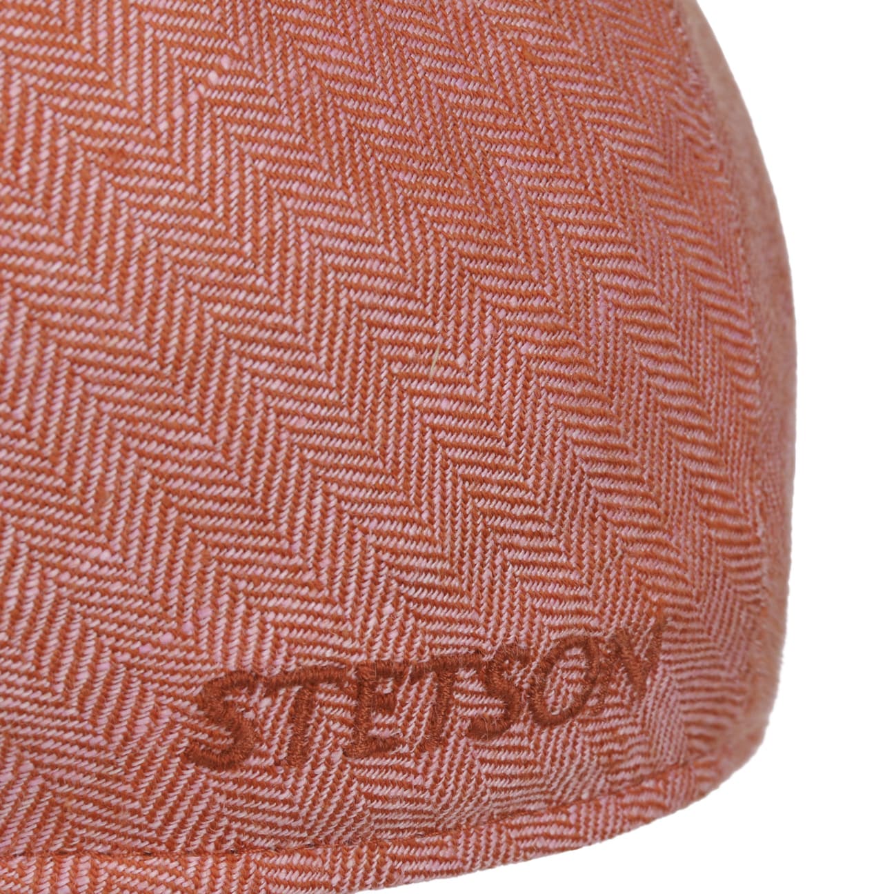 Herringbone Linen Flat Cap - JJ Hat Center ®