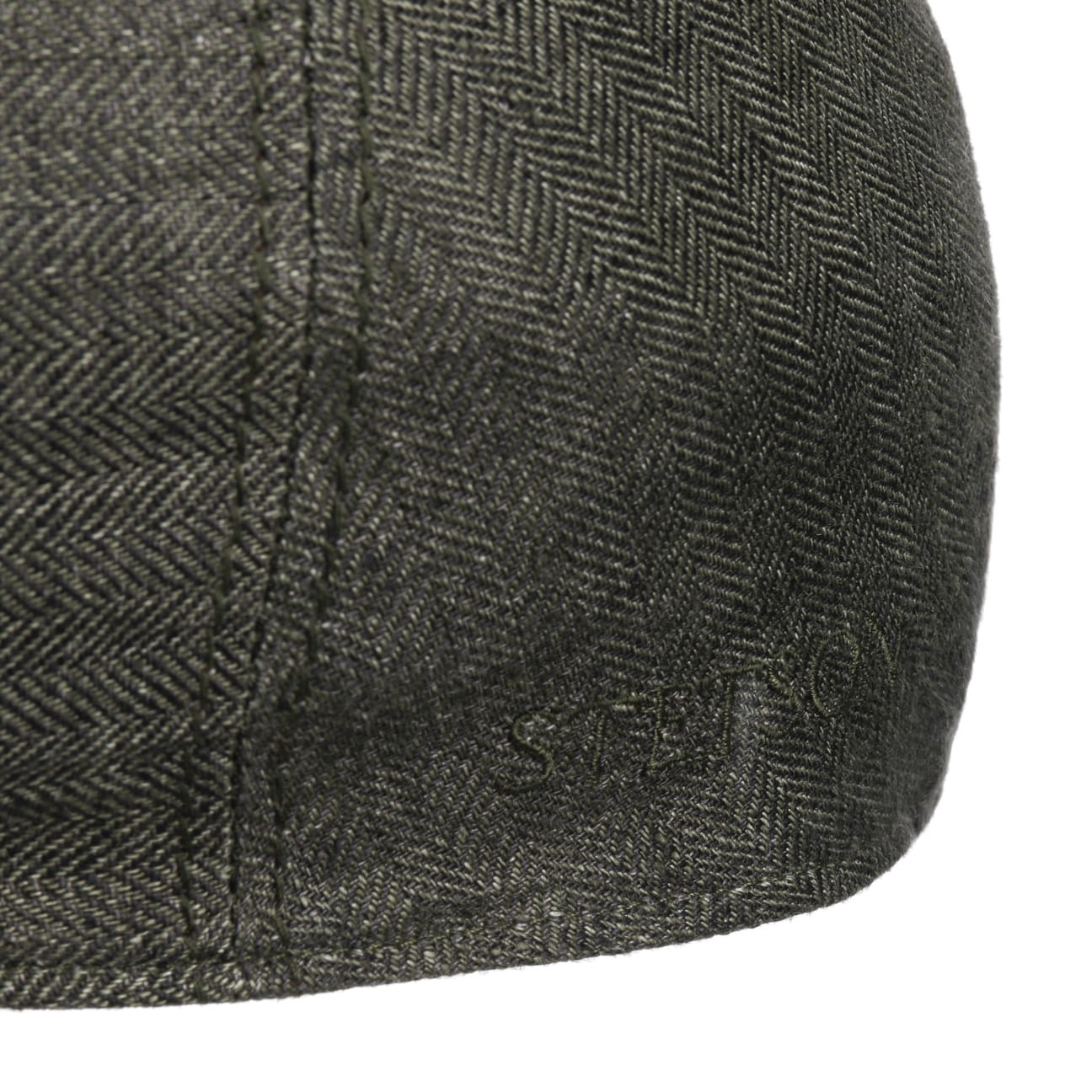 Herringbone Linen Flat Cap by Stetson - JJ Hat Center ®