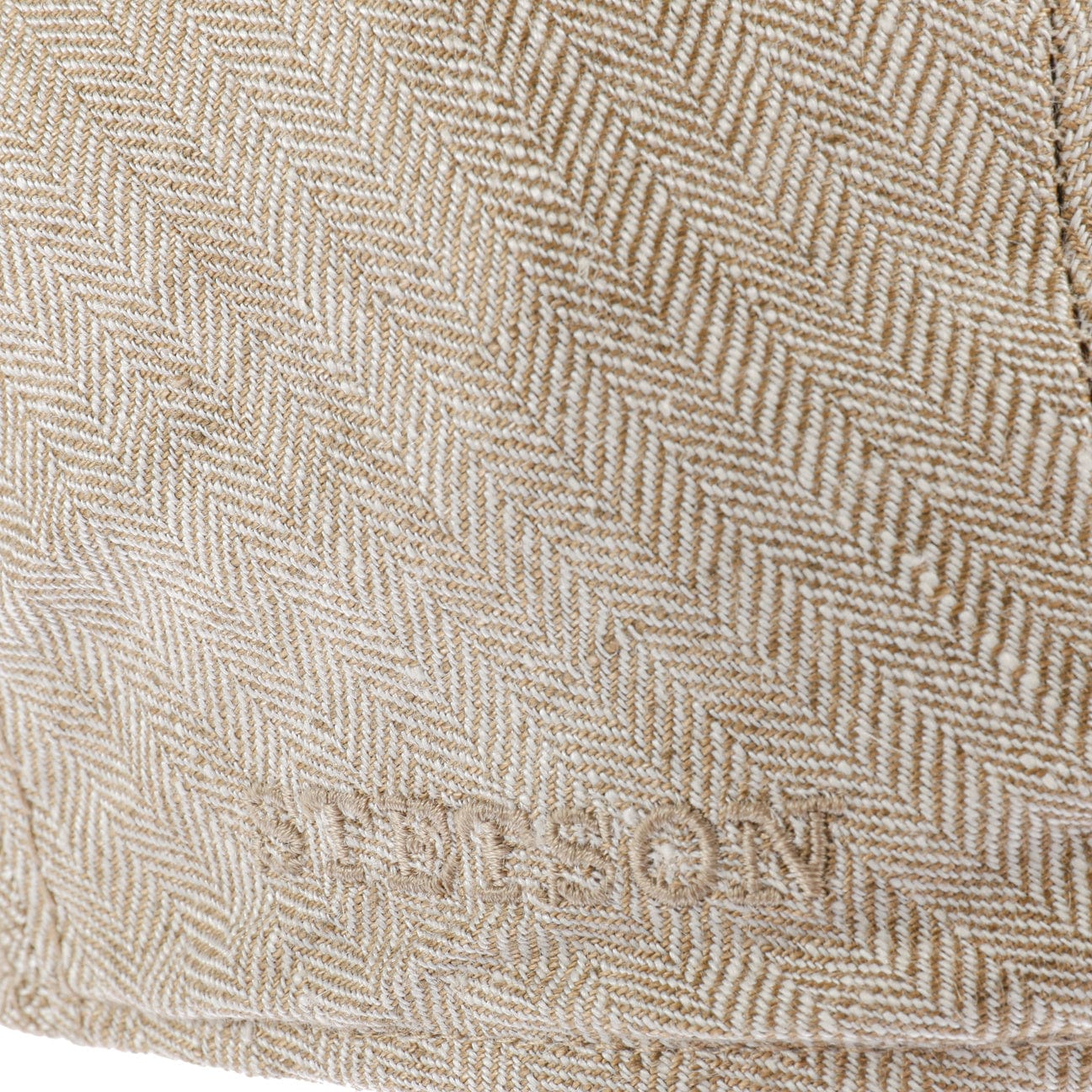 Herringbone Linen Flat Cap by Stetson - JJ Hat Center ®