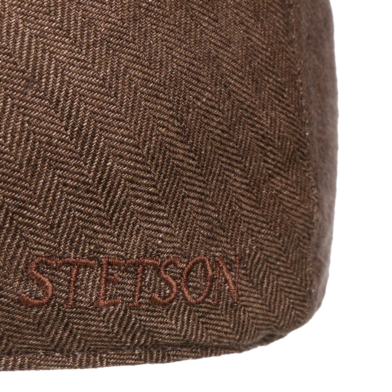 Herringbone Linen Flat Cap by Stetson - JJ Hat Center ®