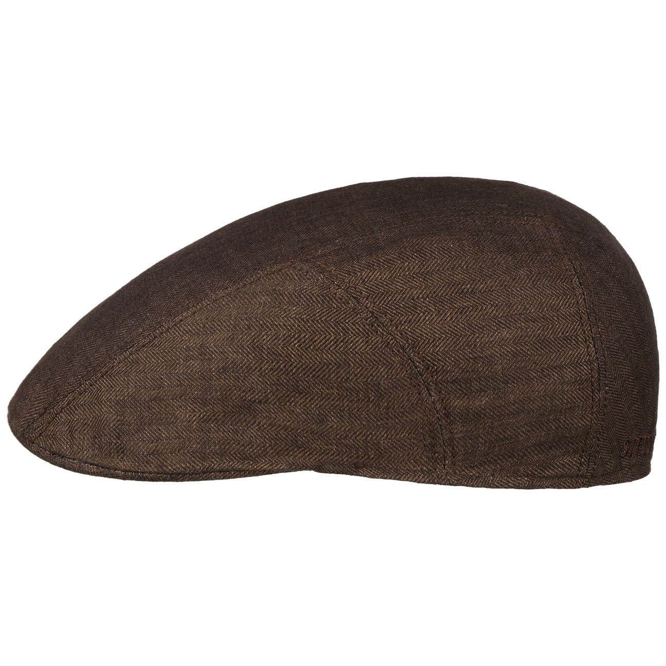 Herringbone Linen Flat Cap - JJ Hat Center ®