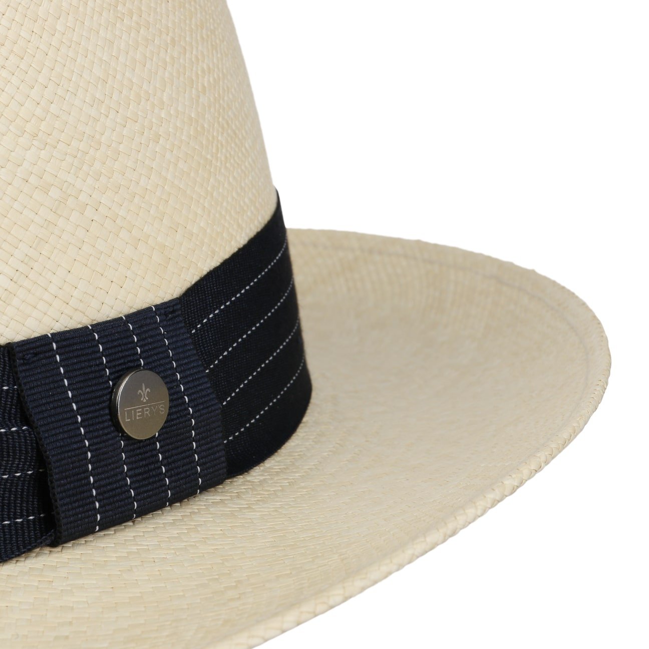 Striped Ribbon Panama Hat by Lierys - JJ Hat Center ®