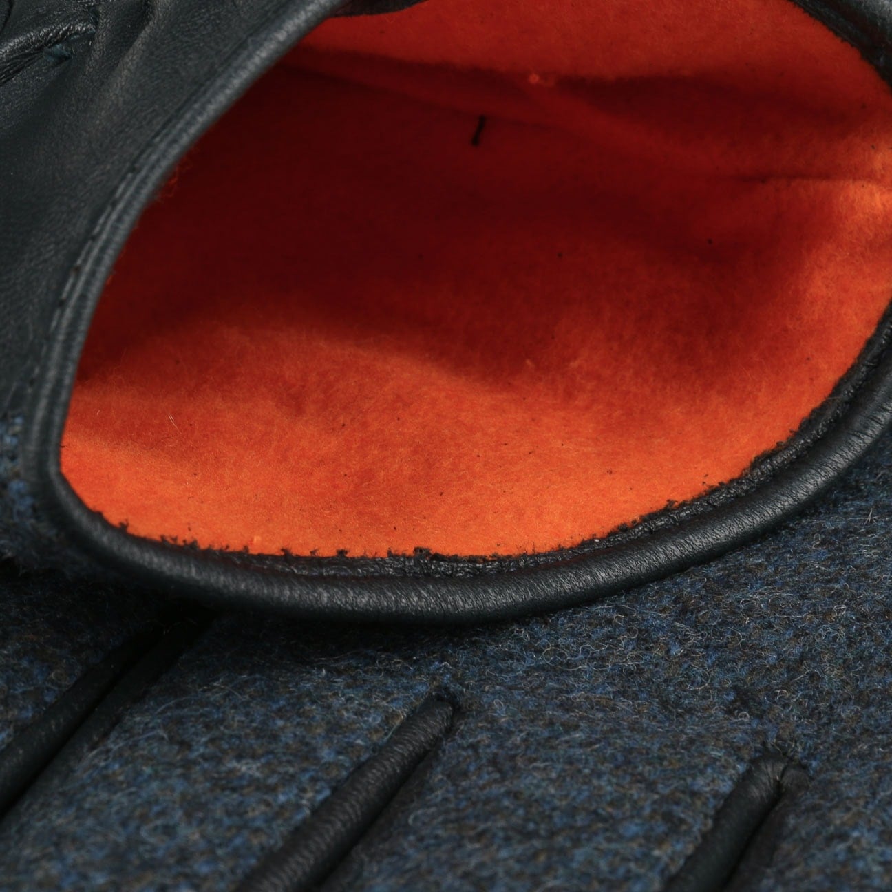 Herringbone Wool Leather Gloves by Stetson - JJ Hat Center ®