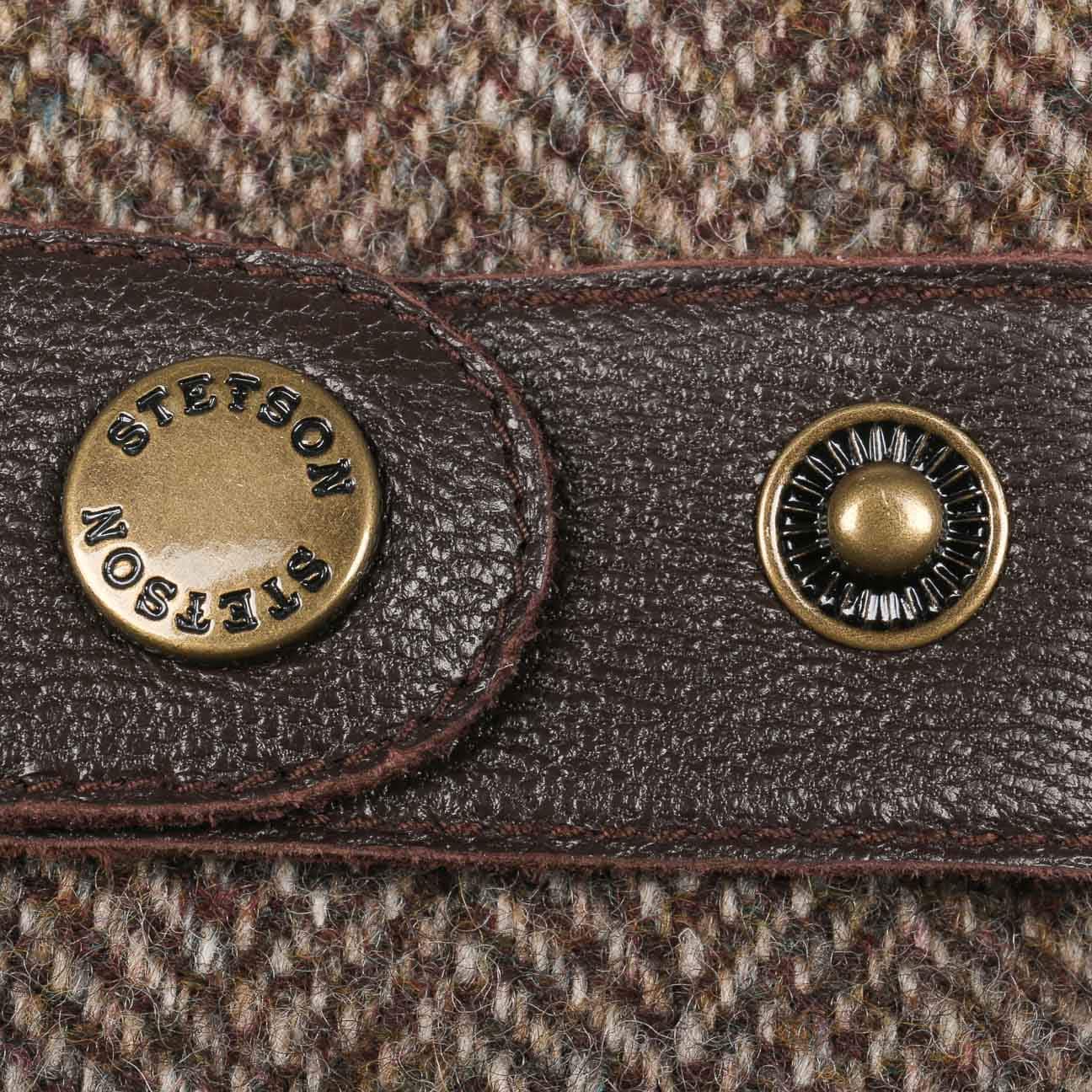 Herringbone Wool Leather Gloves by Stetson - JJ Hat Center ®