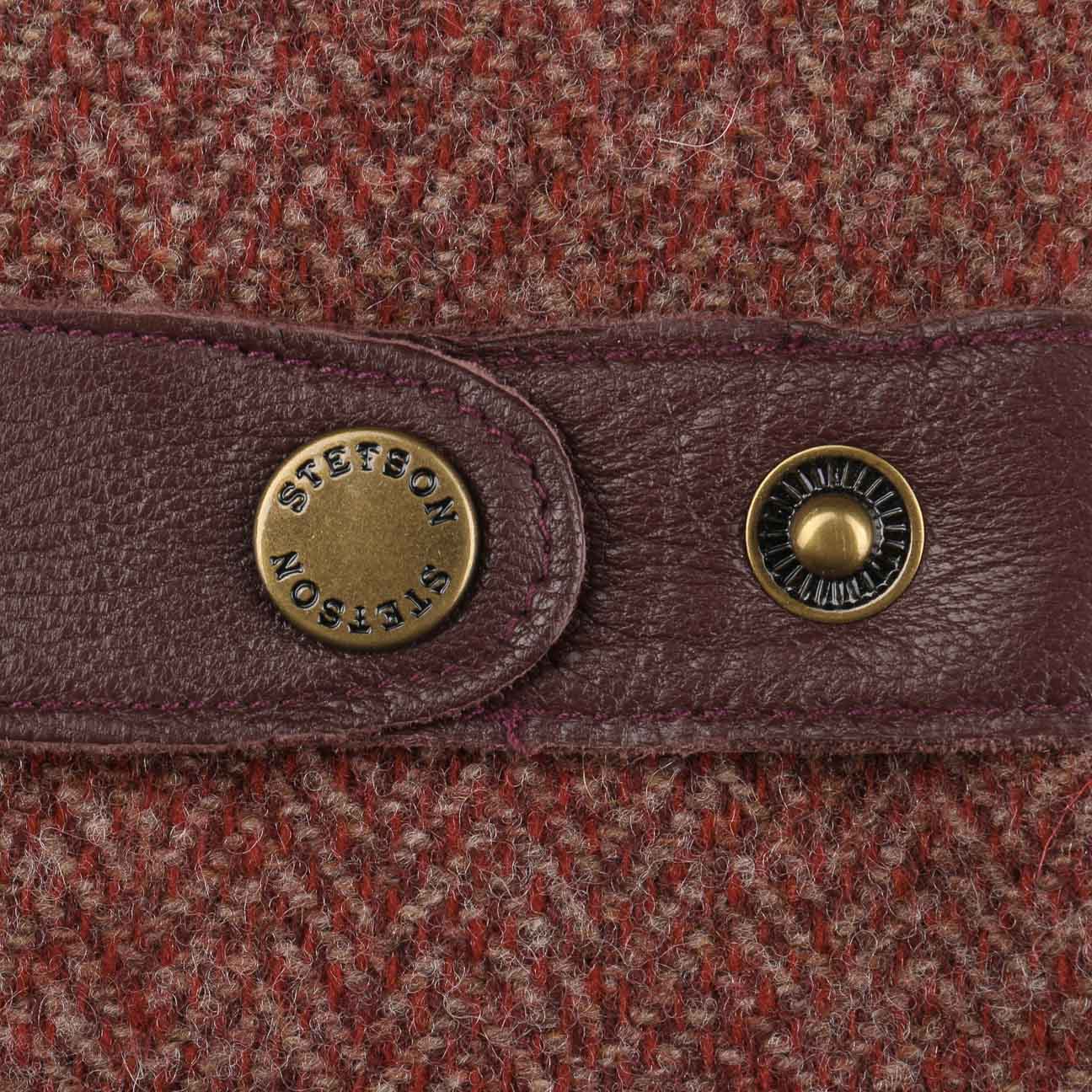 Herringbone Wool Leather Gloves by Stetson - JJ Hat Center ®