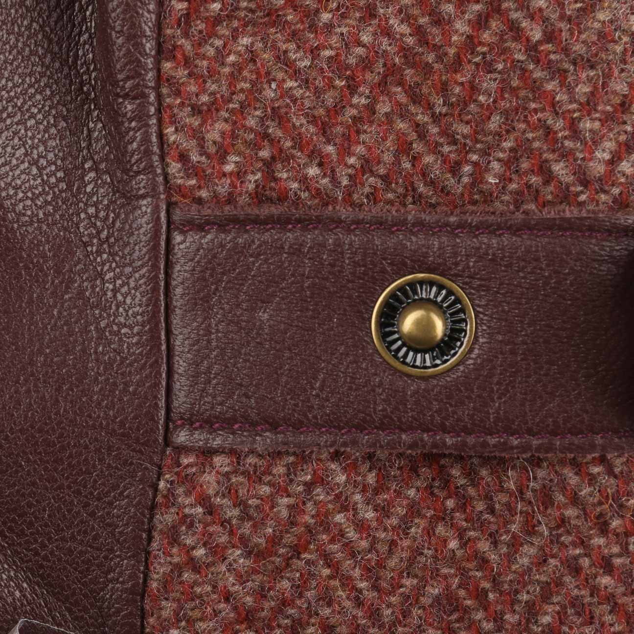 Herringbone Wool Leather Gloves by Stetson - JJ Hat Center ®
