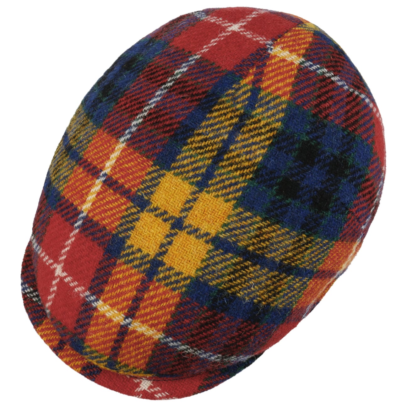 Capri Colour Harris Tweed Flat Cap by Lierys - JJ Hat Center ®