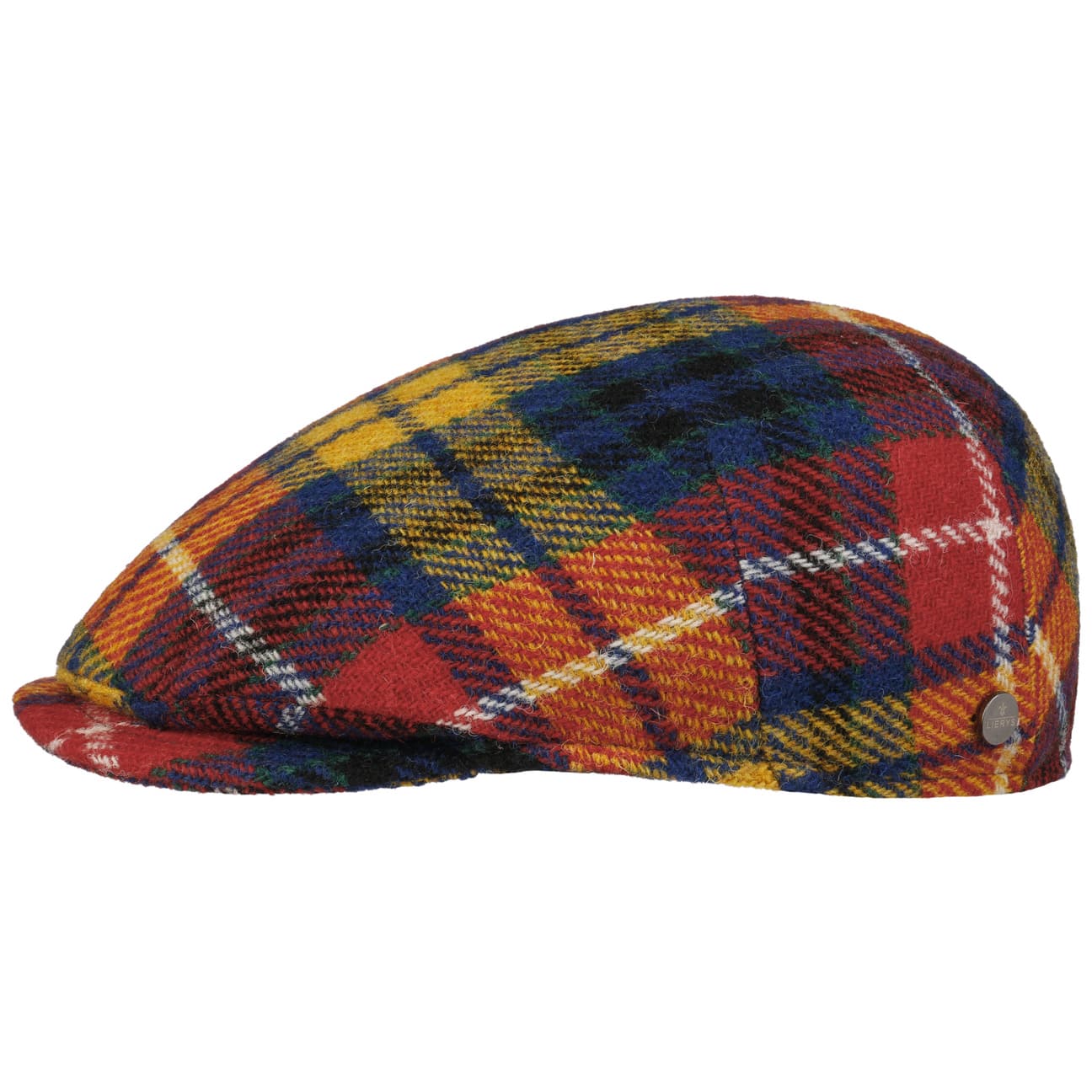 Capri Colour Harris Tweed Flat Cap by Lierys - JJ Hat Center ®