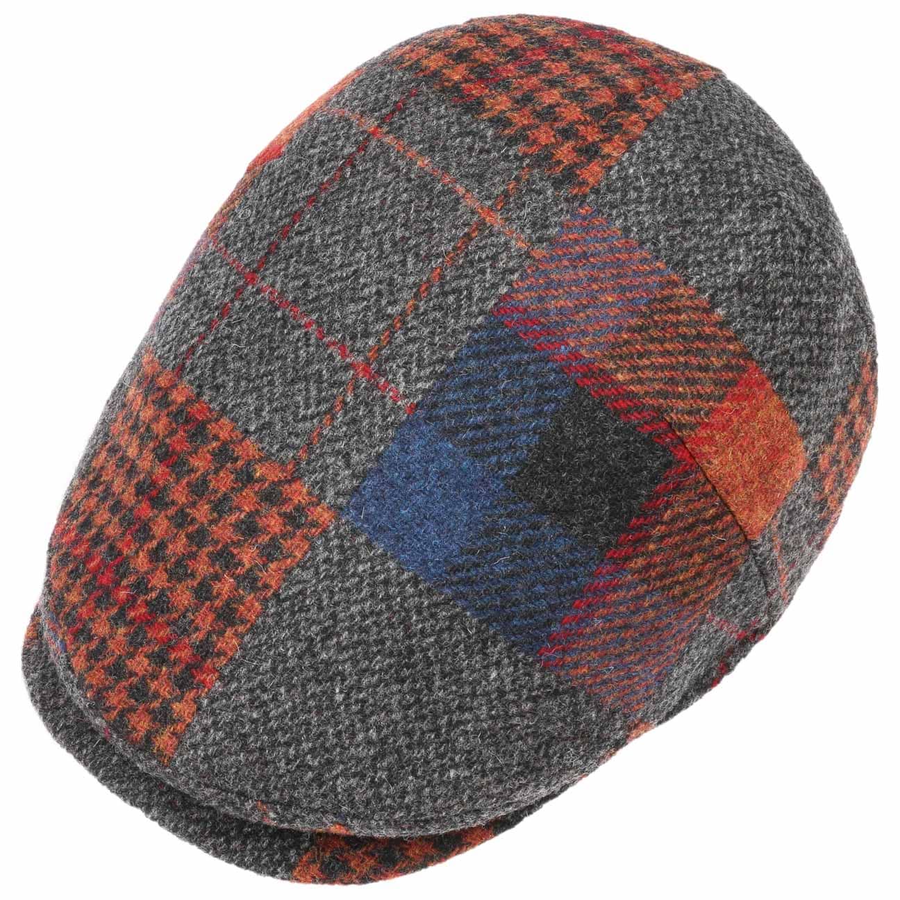 Capri Merino Patchwork Flat Cap by Lierys - JJ Hat Center ®