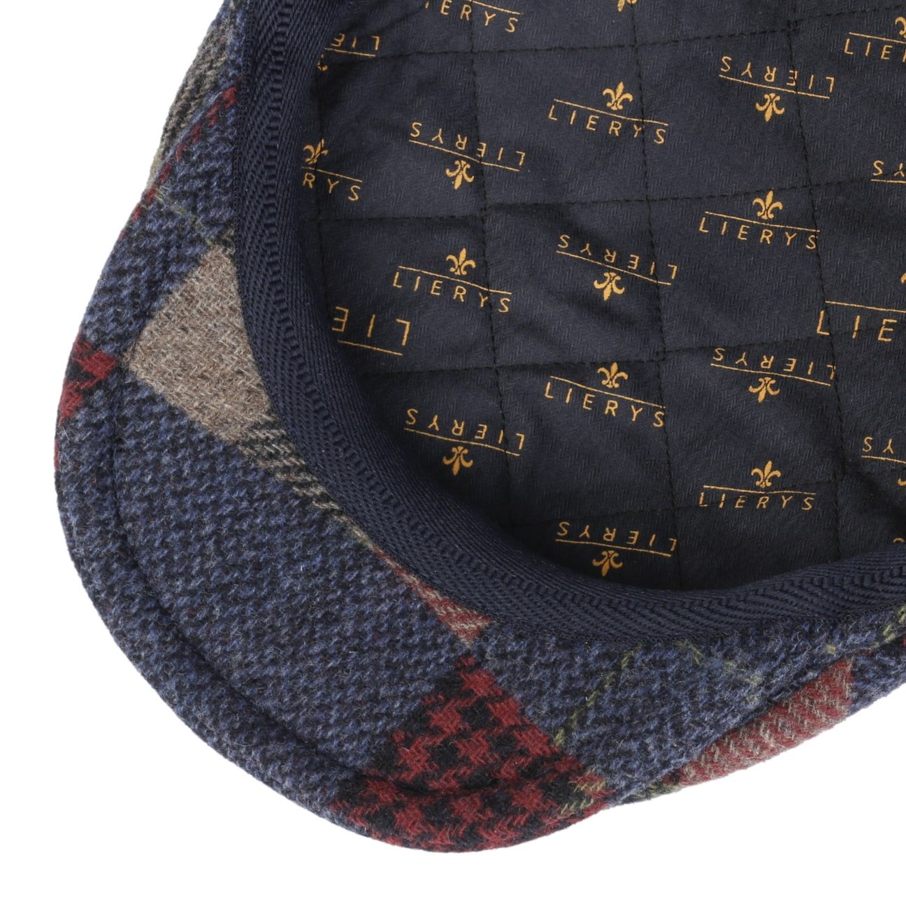 Capri Merino Patchwork Flat Cap by Lierys - JJ Hat Center ®