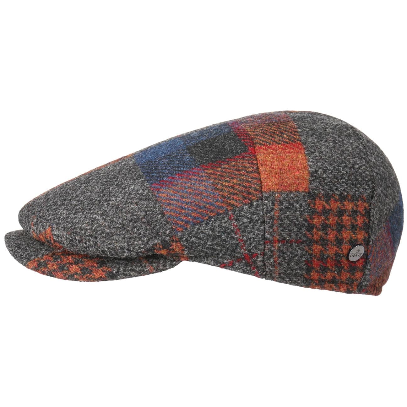 Capri Merino Patchwork Flat Cap by Lierys - JJ Hat Center ®