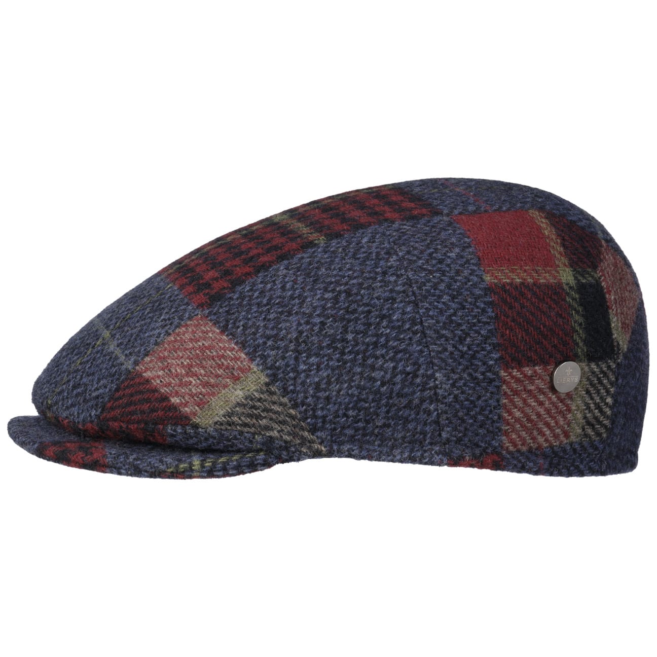 Capri Merino Patchwork Flat Cap by Lierys - JJ Hat Center ®