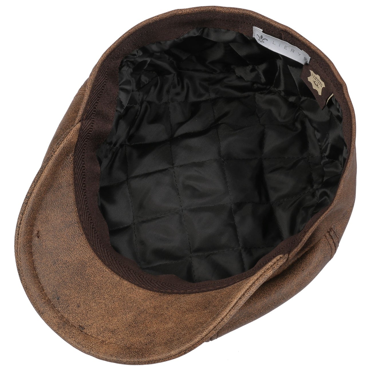 City Nappa Leather Flat Cap by Lierys - JJ Hat Center ®
