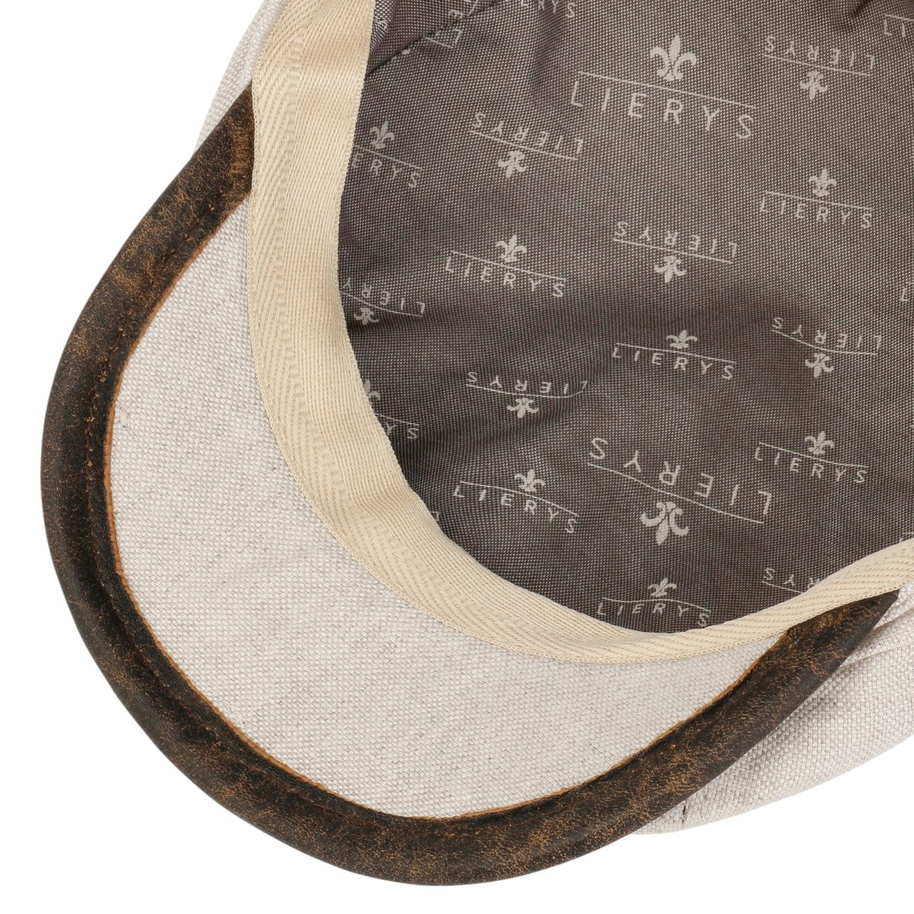City Leather Piping Linen Cap by Lierys - JJ Hat Center ®