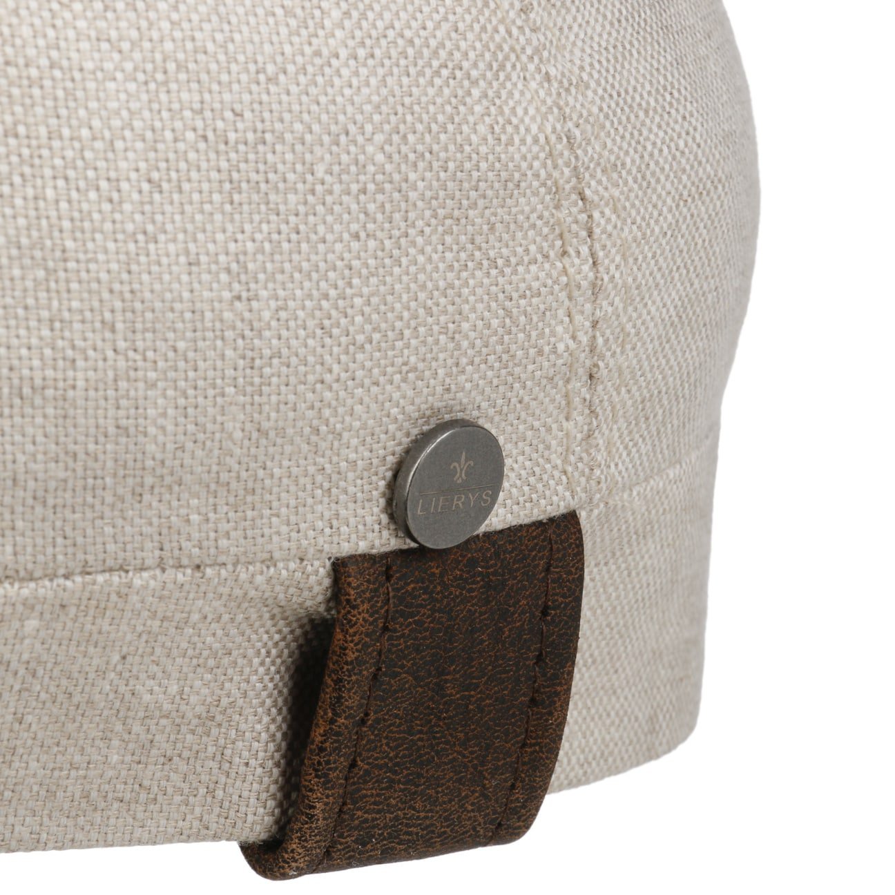 City Leather Piping Linen Cap by Lierys - JJ Hat Center ®