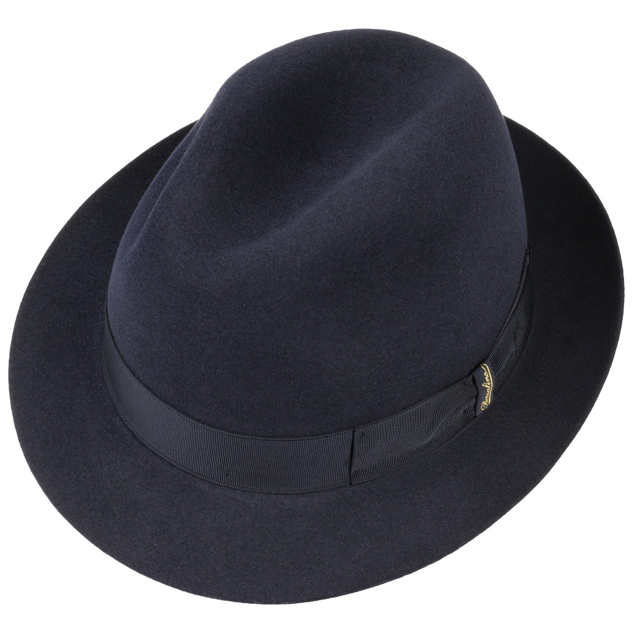 Borsalino マレンゴ ジェア ミディアム　ネイビー 55cm Marengo Stingy Fur Felt Fedora Hat