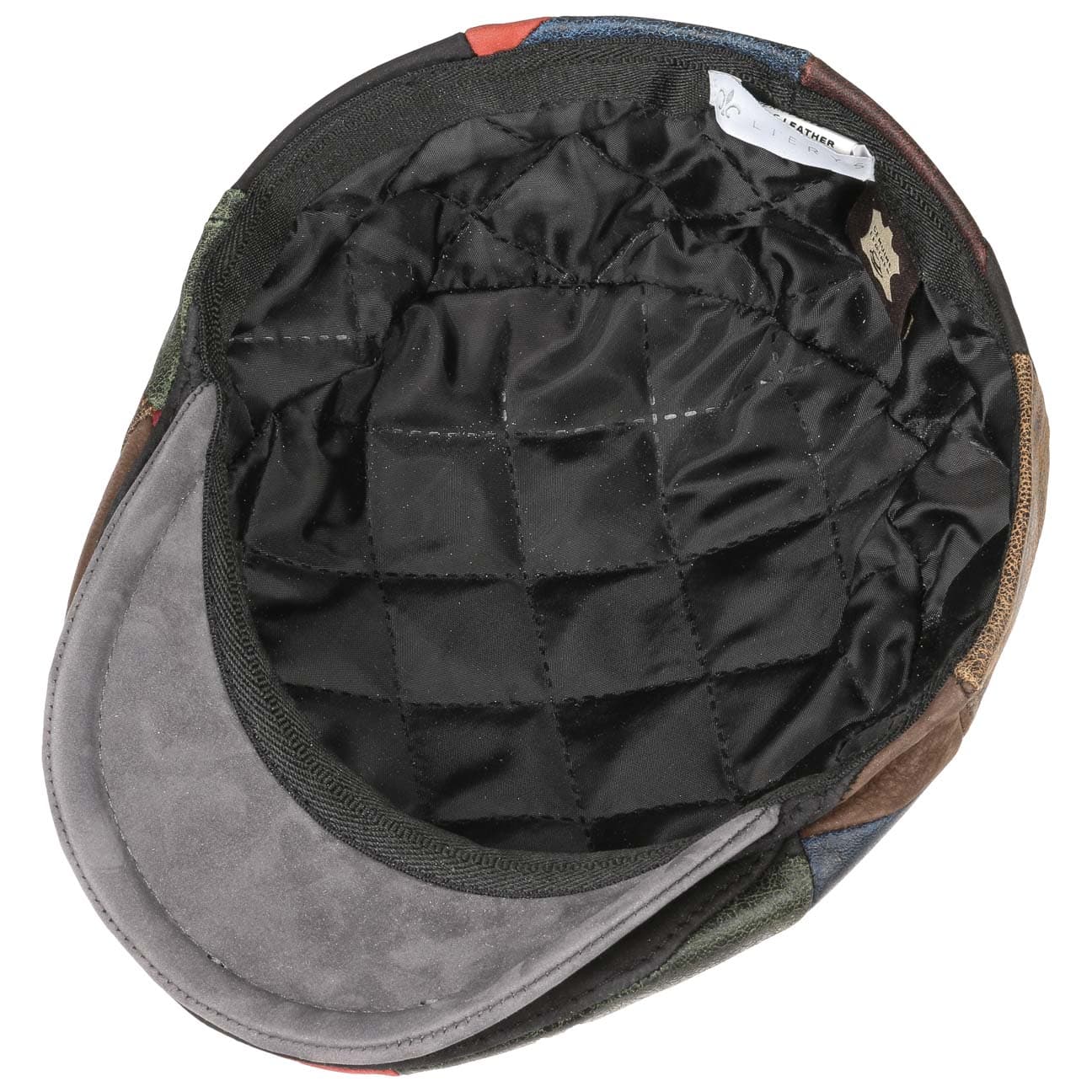 Capri Bic Leather Patchwork Flat Cap by Lierys - JJ Hat Center ®