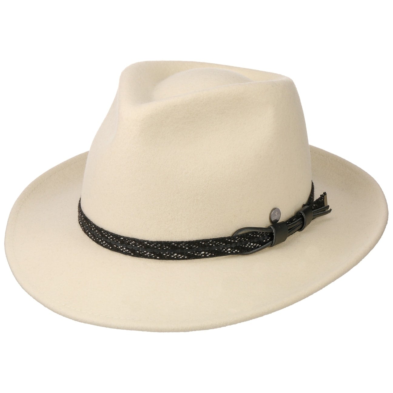 Barnell White Bogart Wool Felt Hat - JJ Hat Center ®